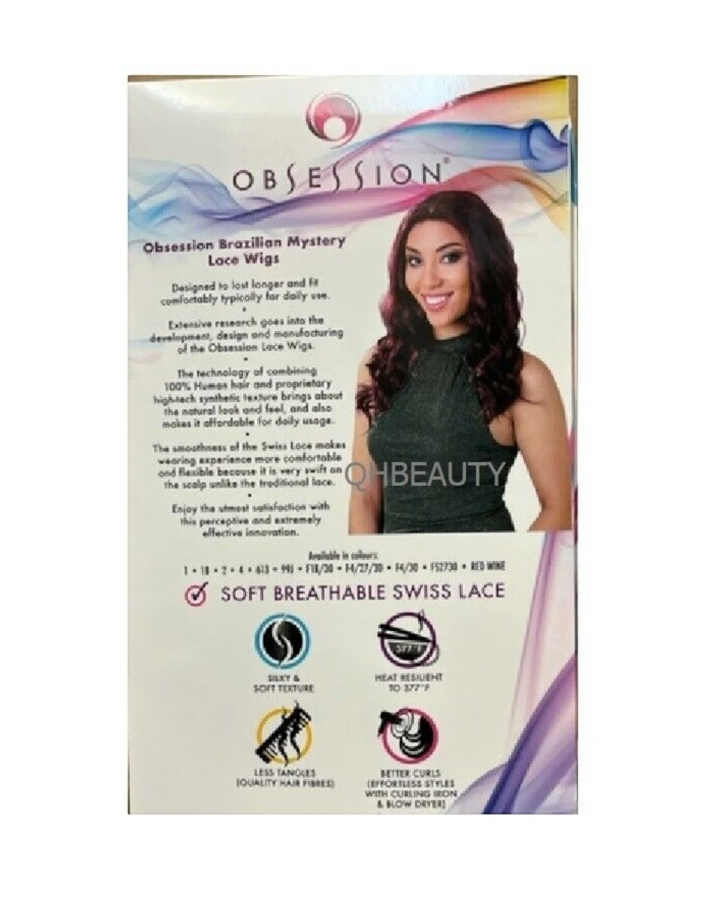 OBSESSION BRAZILIAN MYSTERY GENIUS FUSION HUMAN HAIR SWISS LACE WIG - MADIHA 20