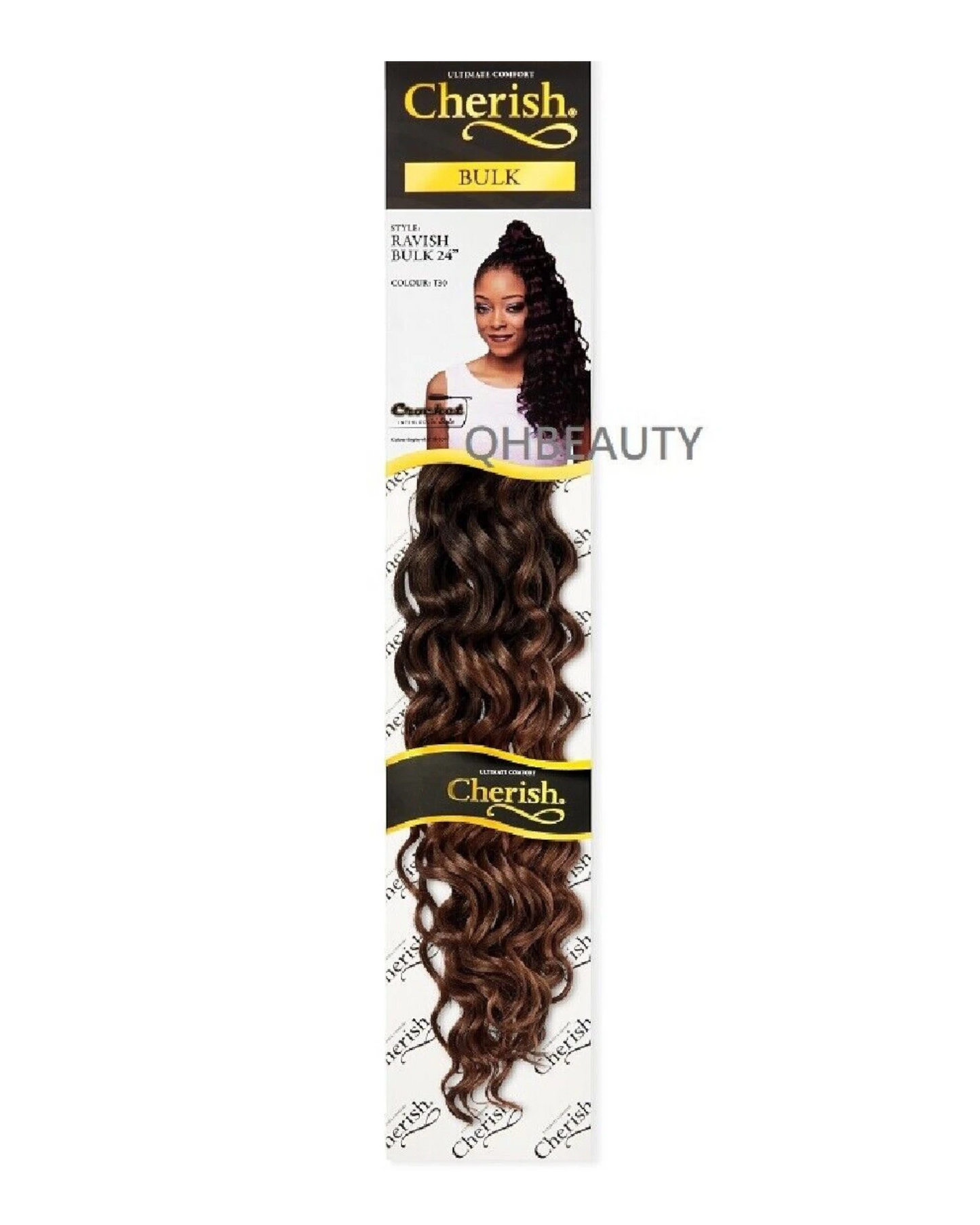 CHERISH SYNTHETIC CROCHET LONG CURLY HAIR EXTENSION BRAIDS - RAVISH 24 inch