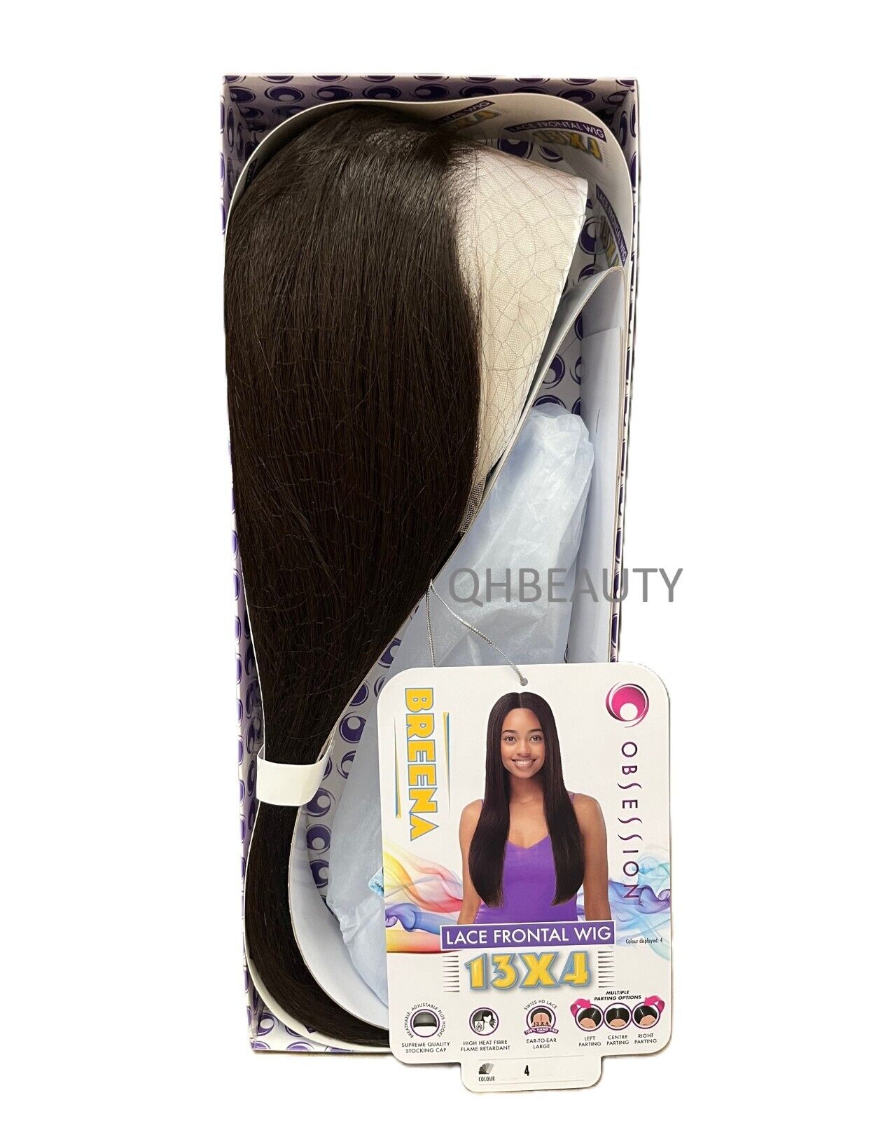 Obsession Synthetic Swiss HD 13x4 Lace Front Free Part Long Hair Wig - BREENA