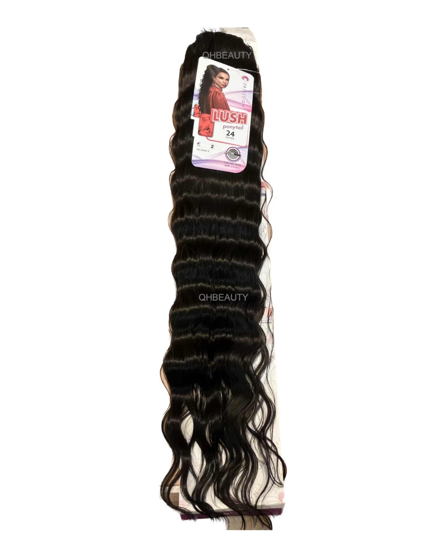 OBSESSION SYNTHETIC DRAWSTRING BODY WAVE CURLY  HAIR PONYTAIL - LUSH 24 INCHES