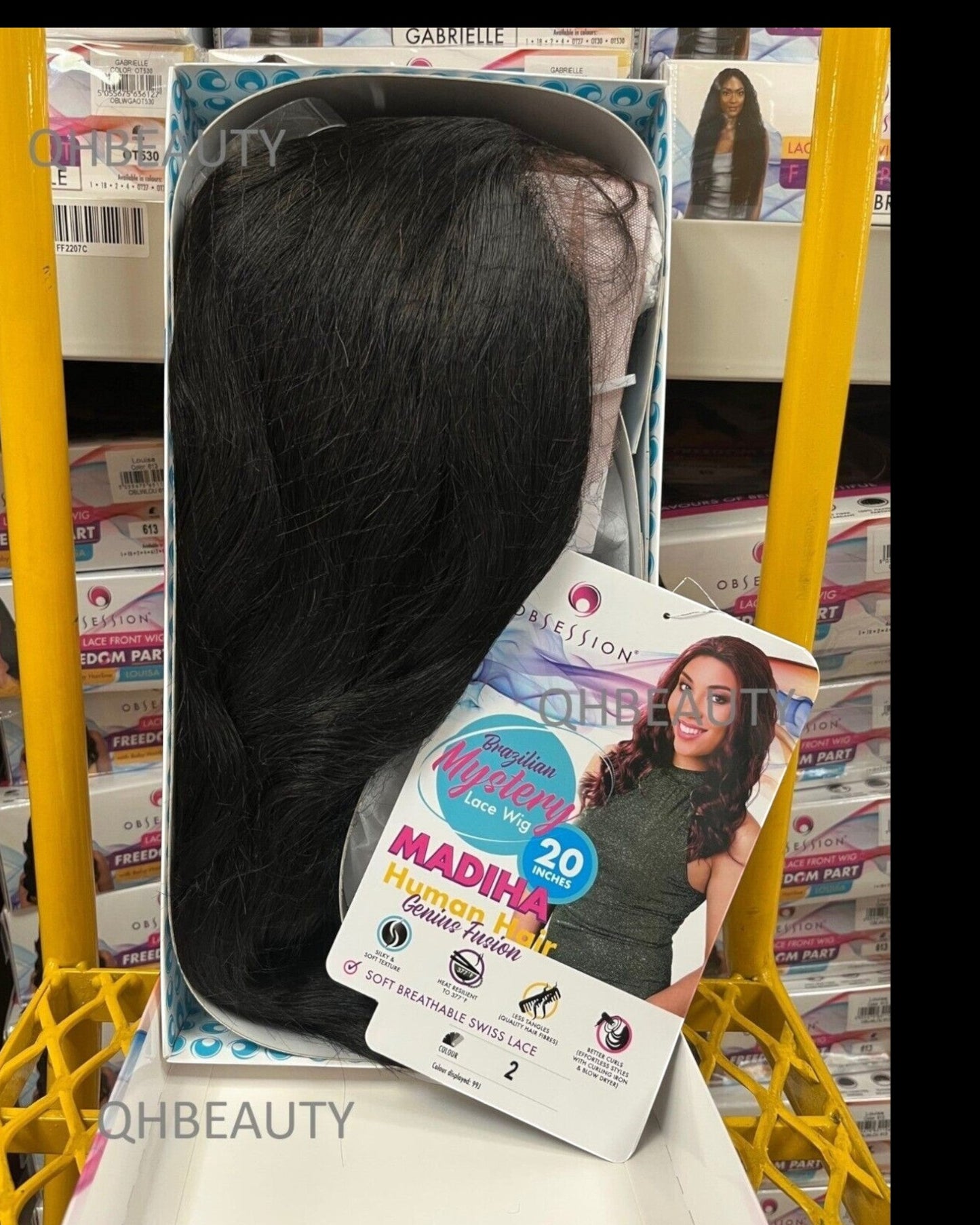 OBSESSION BRAZILIAN MYSTERY GENIUS FUSION HUMAN HAIR SWISS LACE WIG - MADIHA 20