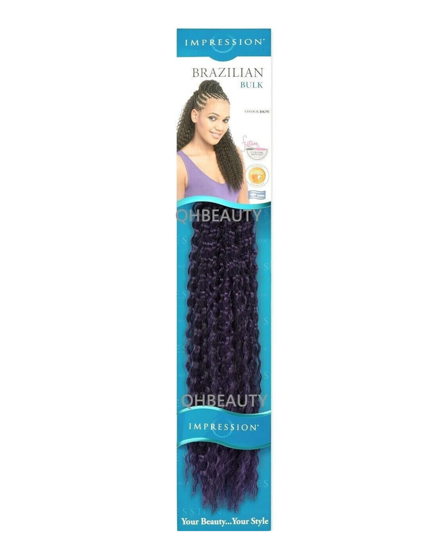 IMPRESSION SYNTHETIC CROCHET LONG HAIR EXTENSION BRAIDS - BRAZILIAN 20 INCH