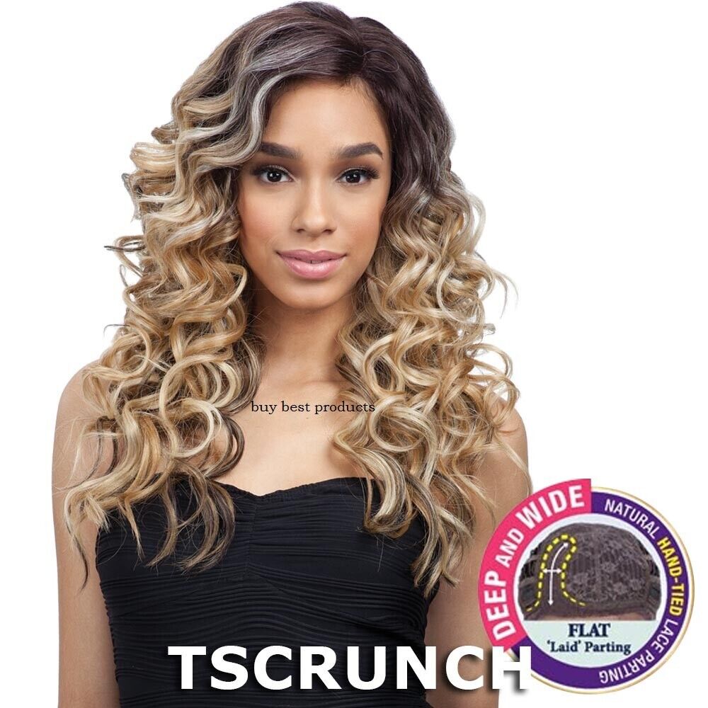 Freetress Equal Synthetic Premium Delux Lace Front Long Curly Hair Wig - TOBY