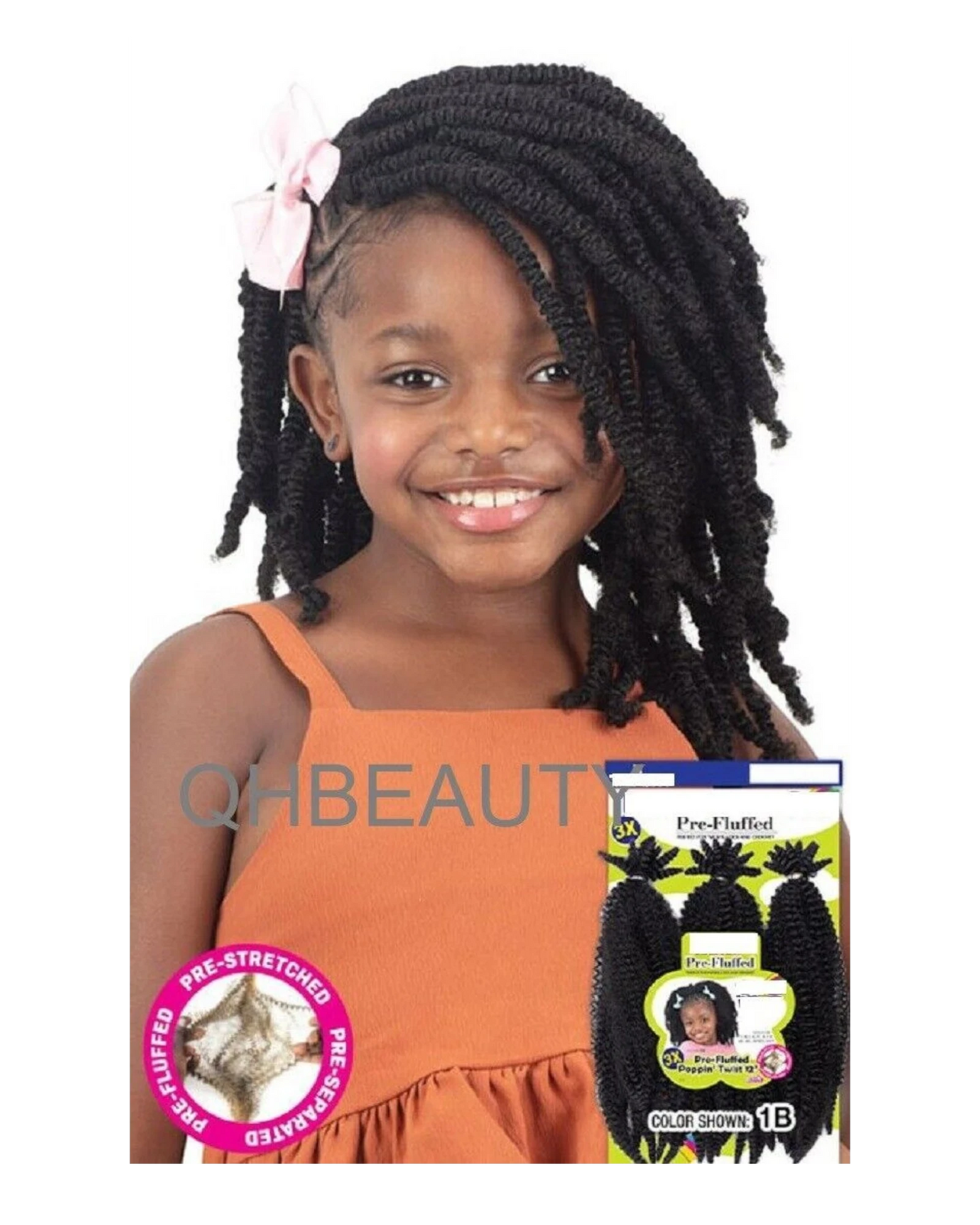 OBSESSION SYNTHETIC KIDS CROCHET BRAID HAIR EXTENSION BULK - POPPIN TWIST 12''