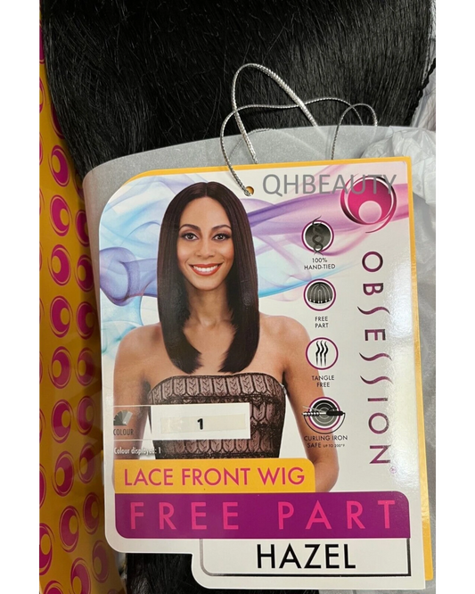 Obsession Synthetic Lace Front Free Part Hand Tied Straight Hair Wig - HAZEL