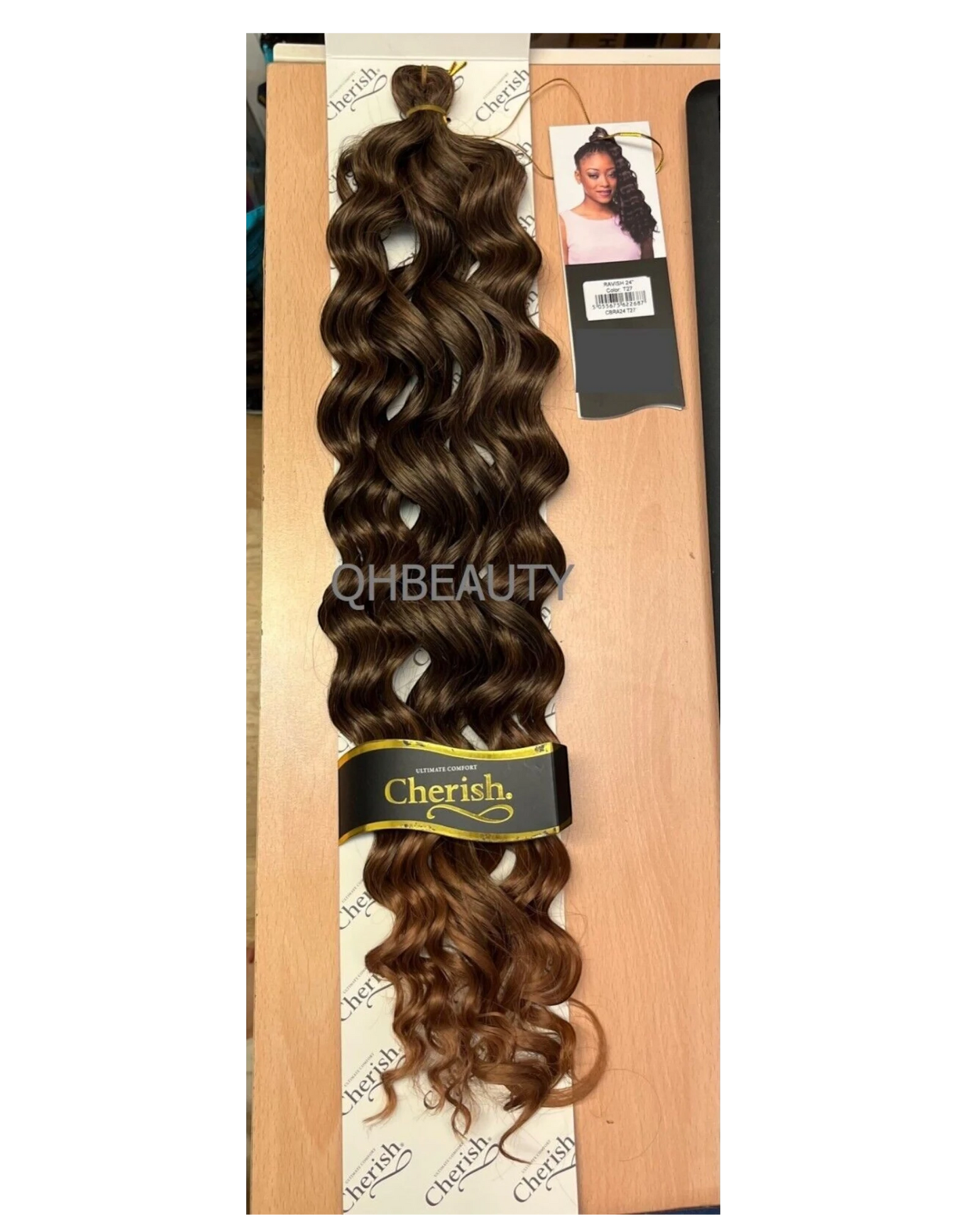 CHERISH SYNTHETIC CROCHET LONG CURLY HAIR EXTENSION BRAIDS - RAVISH 24 inch