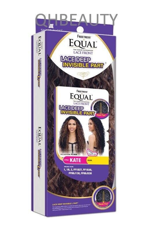 FREETRESS EQUAL SYNTHETIC INVISIBLE PART LACE FRONT LONG CURLY HAIR WIG - KATE