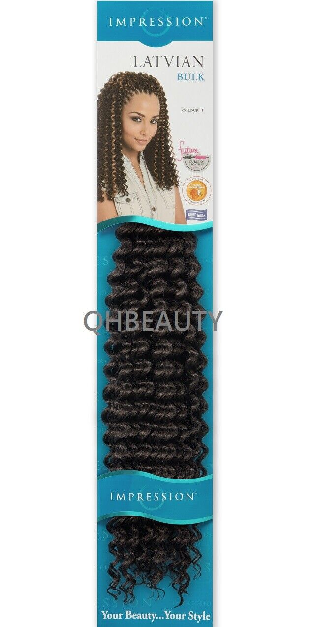 IMPRESSION SYNTHETIC LONG CURLY HAIR EXTENSION CROCHET BRAID - LATVIAN 20"