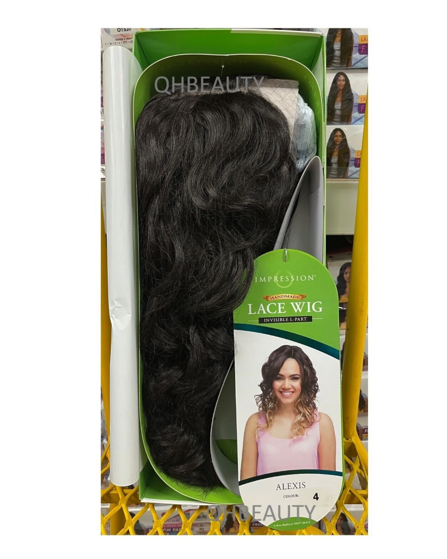 Impression Synthetic Invisible Part Lace Front Long Curly Hair Wig Alexis