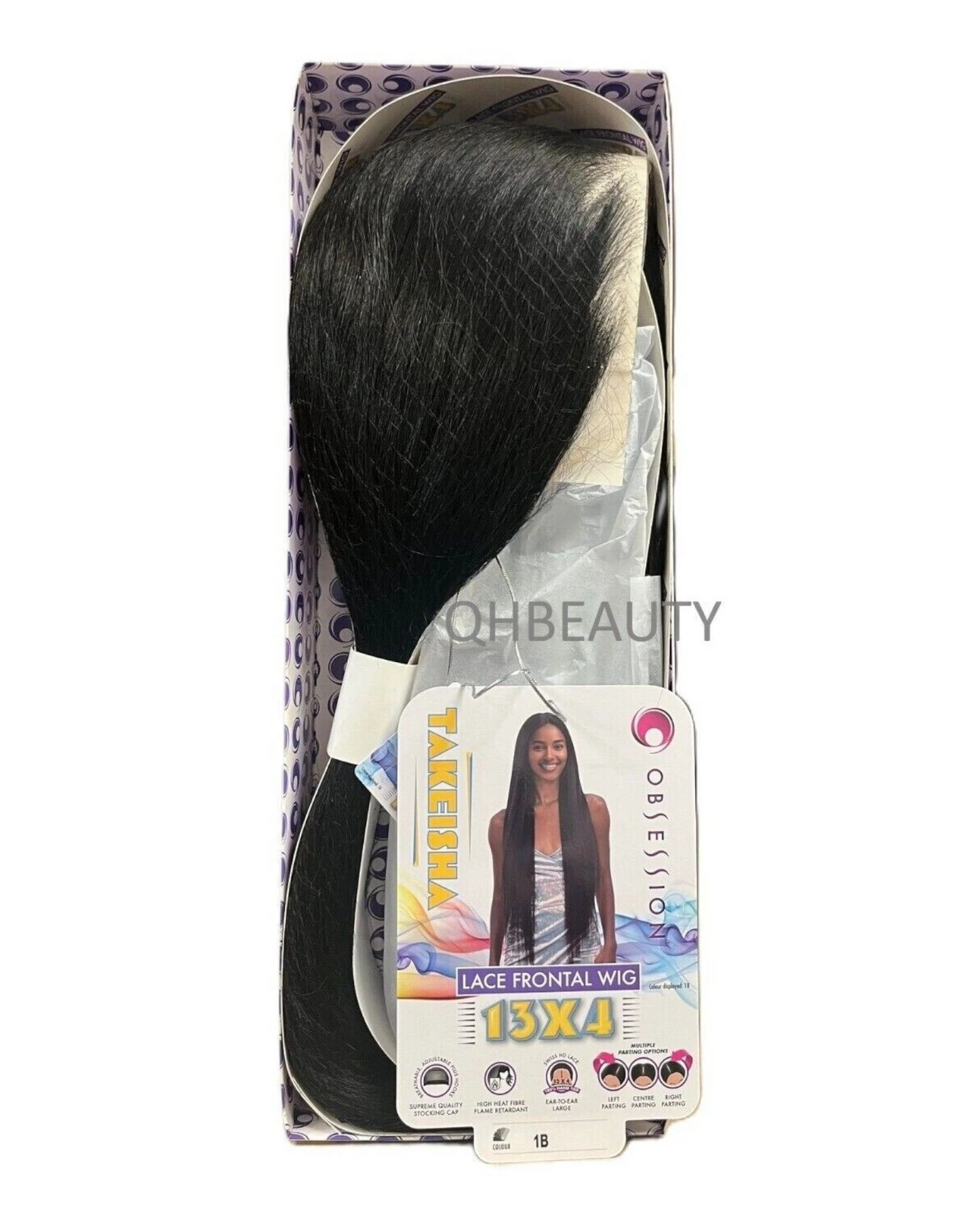 Obsession Synthetic Swiss HD Lace Front Free Part Long Yaki Hair Wig - TAKEISHA