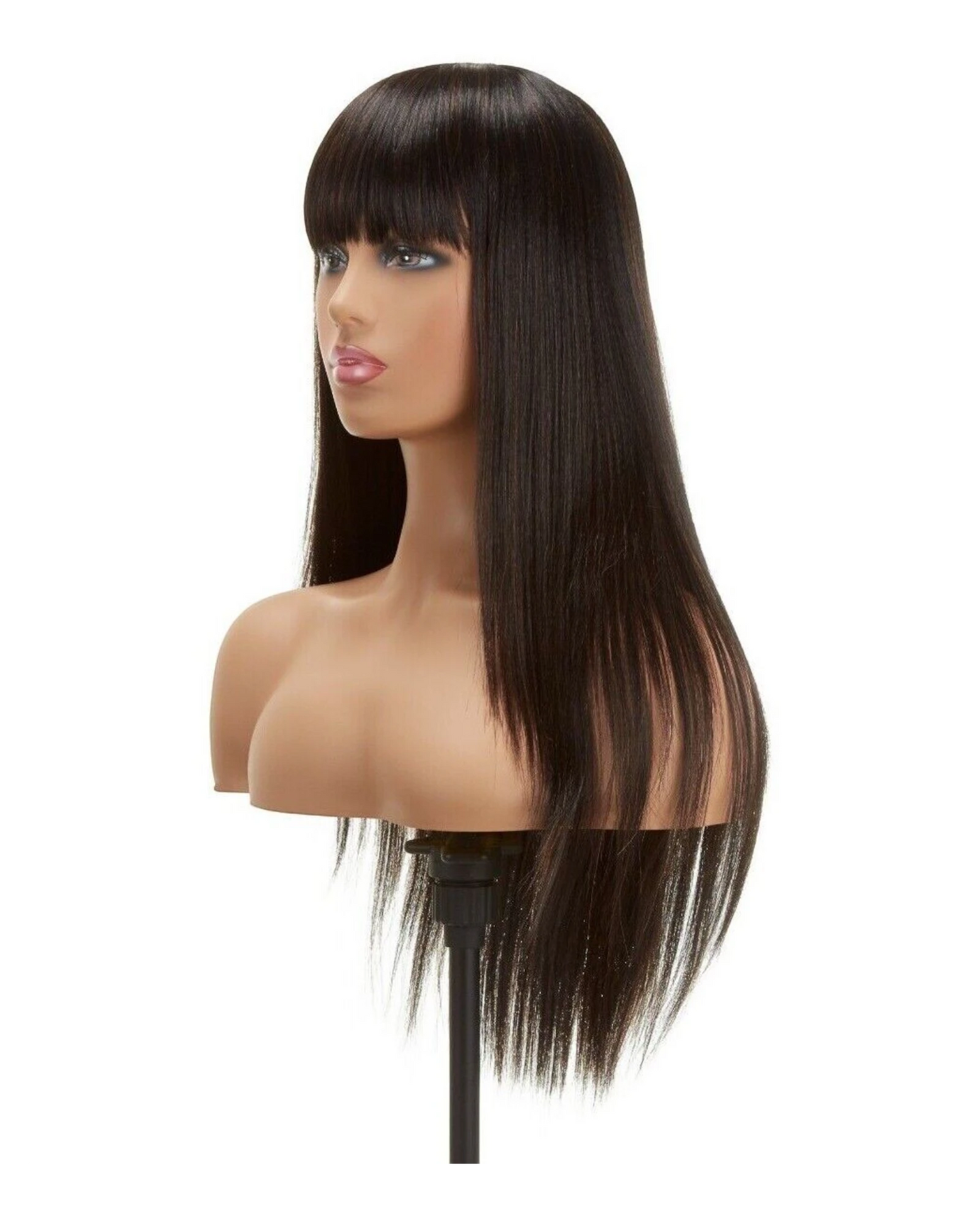 Impression Synthetic Hand Made Long Straight Bangs Hair Wig  Alexandra