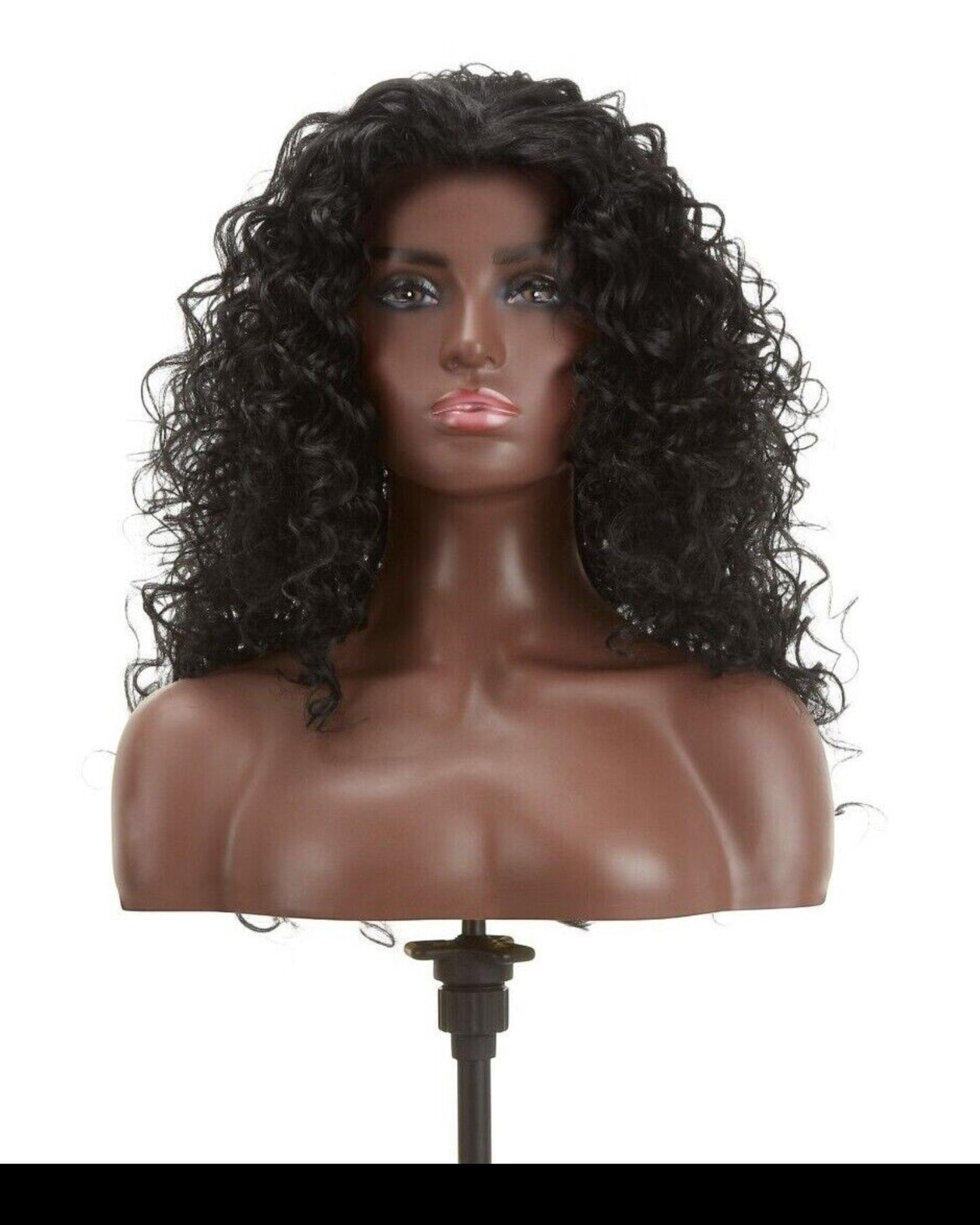 Impression Synthetic Natural Hair Line Long Curly Lace L Part Hair Wig - Emma