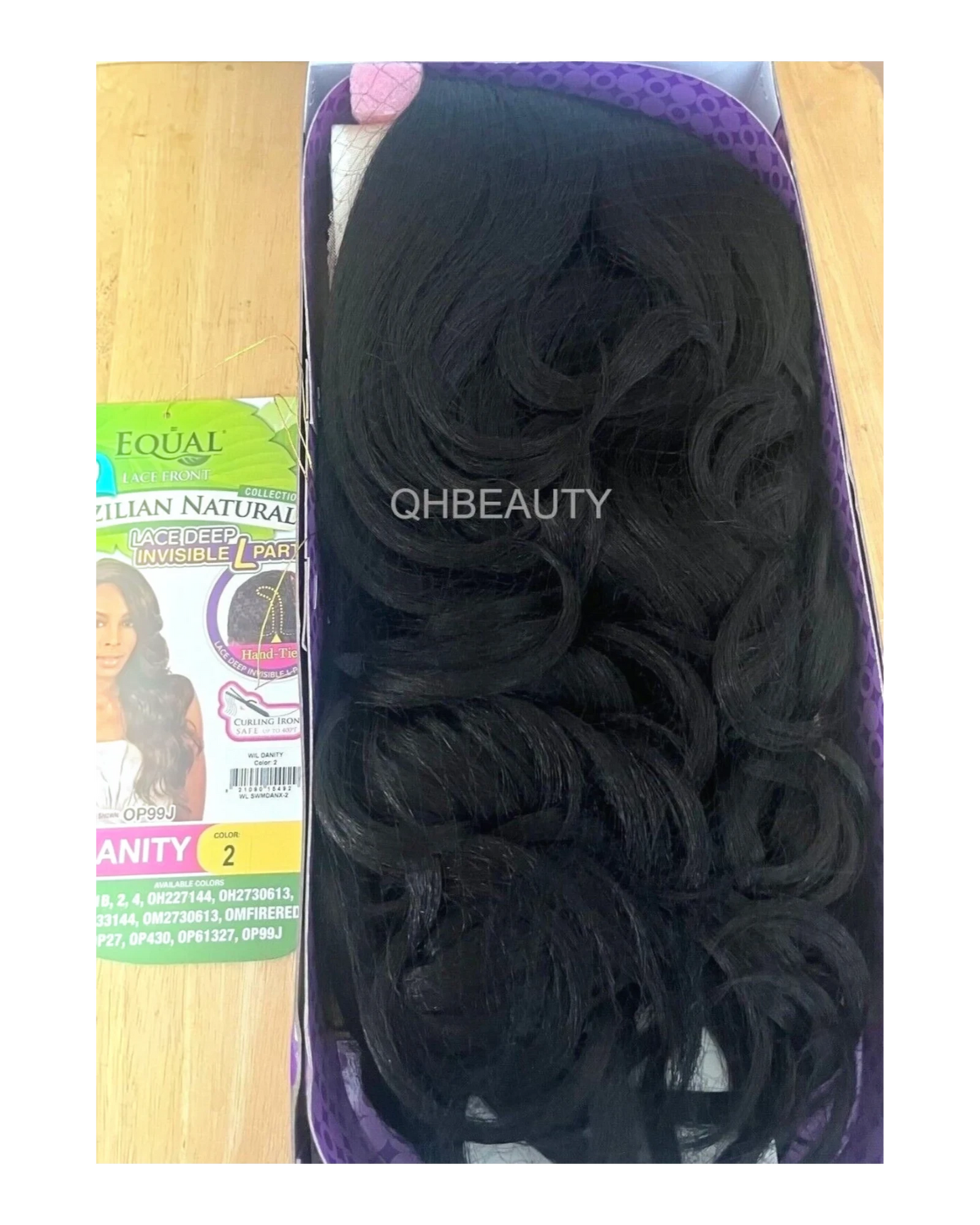 FreeTress Equal Synthetic Brazilian Natural L Part Lace Front Hair Wig - Danity
