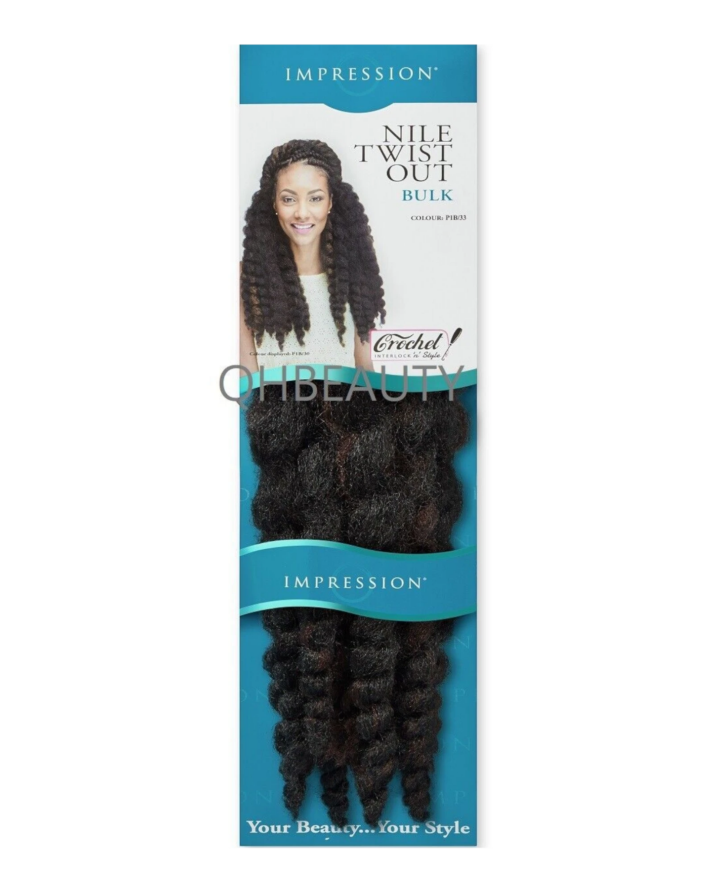 IMPRESSION SYNTHETIC AFRO CUBAN BULK HAIR EXTENSION BRAIDS - NILE TWIST OUT