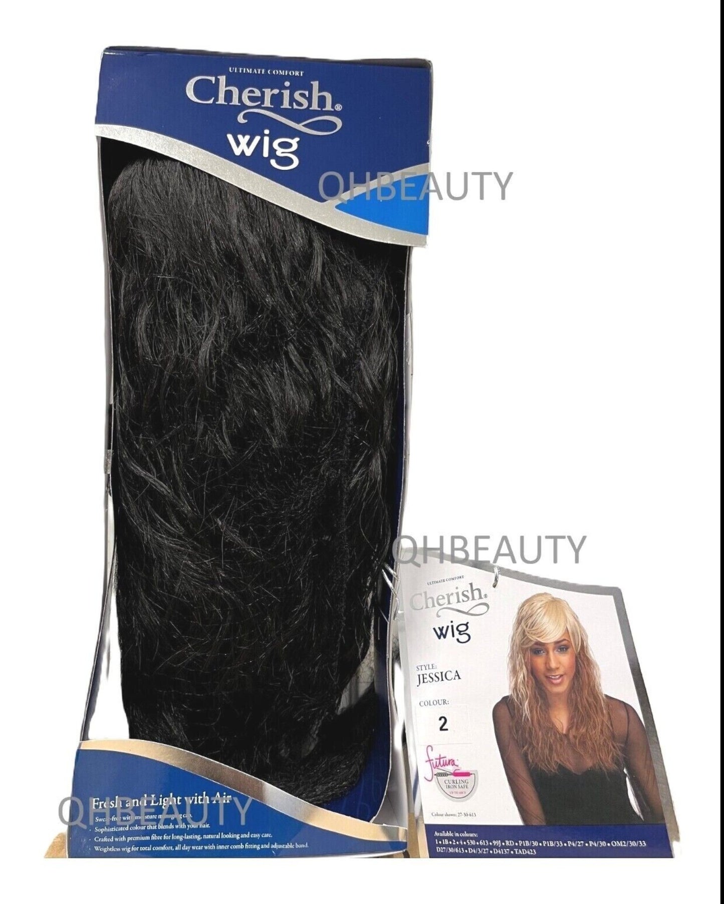 Cherish Synthetic Natural Look Long Wavy Curly Hair Wig - Jessica