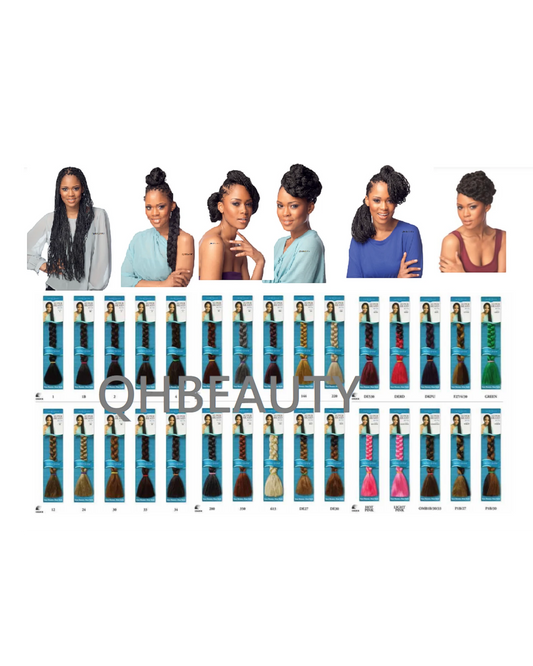 Impression Synthetic Natural Long Ultra Crochet Hair Extensions Super Braid 86"