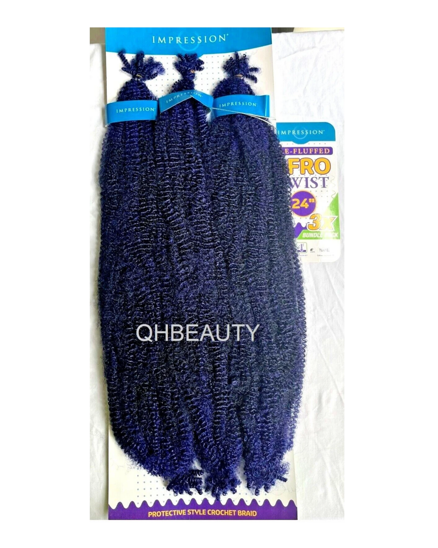 IMPRESSION SYNTHETIC CUBAN BRAIDING HAIR EXTENSION PRE FLUFFED - AFRO TWIST 24''