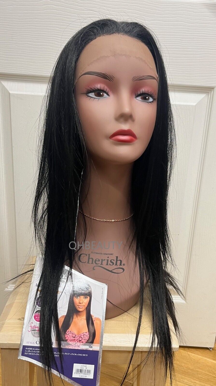Cherish Synthetic Handmade Straight Invisible Wider Lace Front Hair Wig - CONNIE