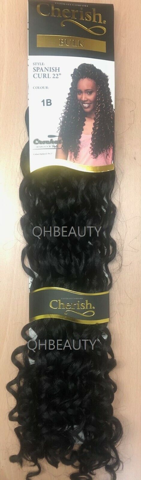 Cherish Bulk Synthetic Long Curly Hair Extension Braid - Spanish Curl 22 Inch