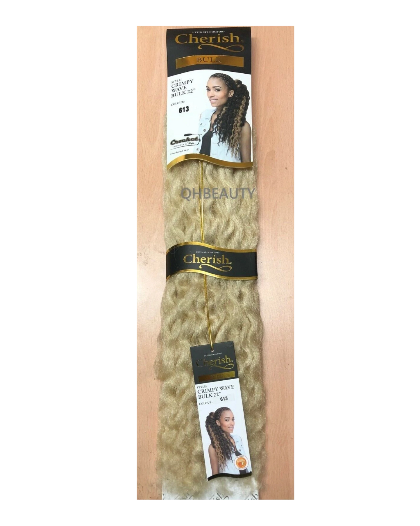 CHERISH SYNTHETIC CROCHET AFRO BULK HAIR EXTENSION BRAIDS - CRIMPY WAVE 22 INCH