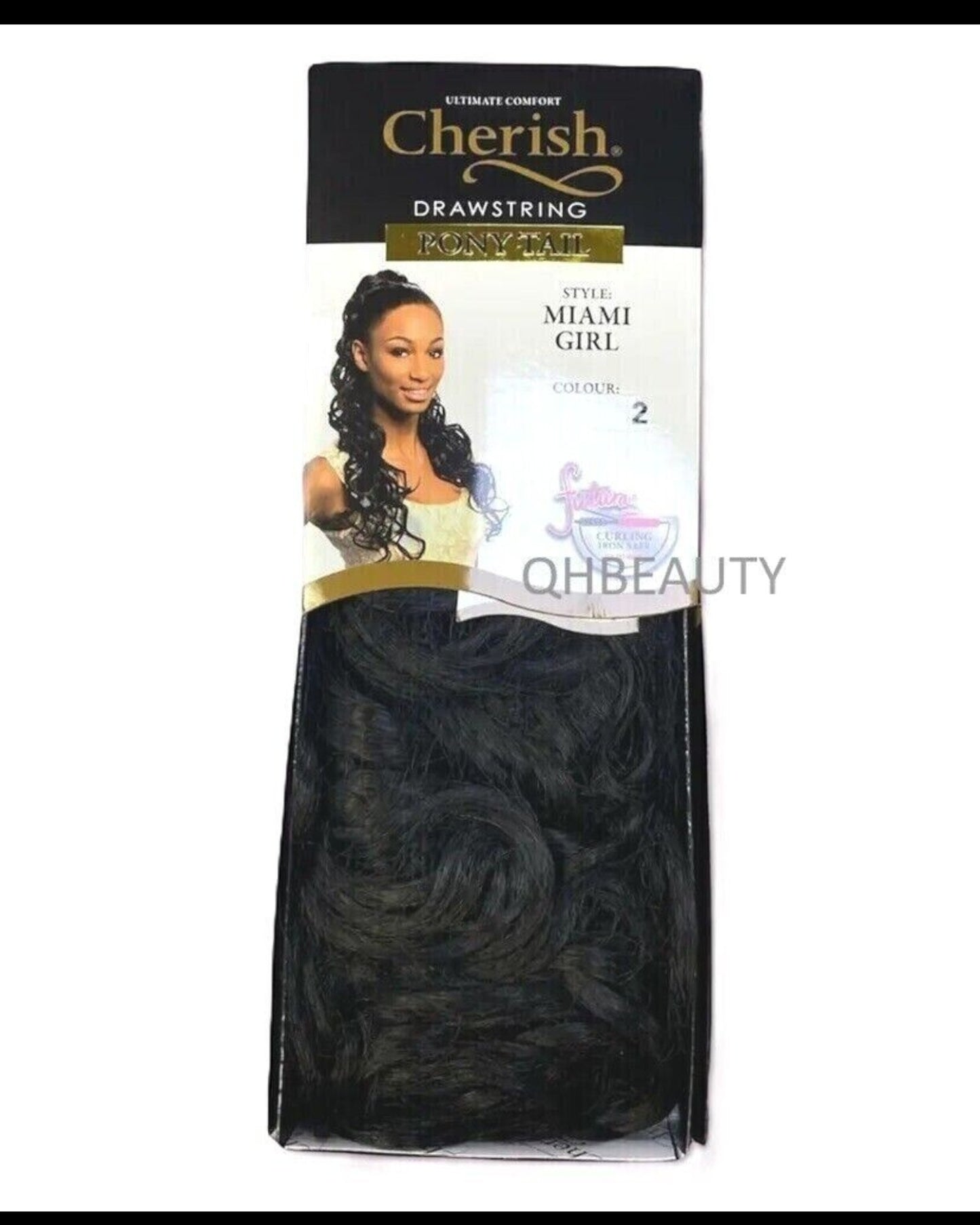 Cherish Synthetic Long Curly Drawstring Natural Hair Ponytail - Miami Girl