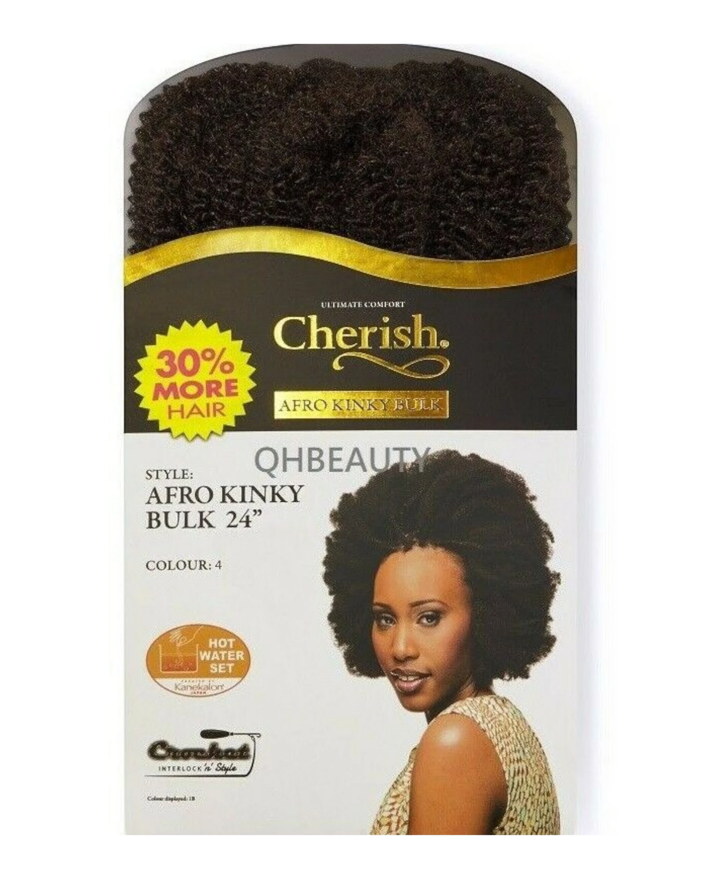 CHERISH SYNTHETIC BULK BRAIDING CROCHET NEW HAIR EXTENSIONS - AFRO KINKY 24 INCH