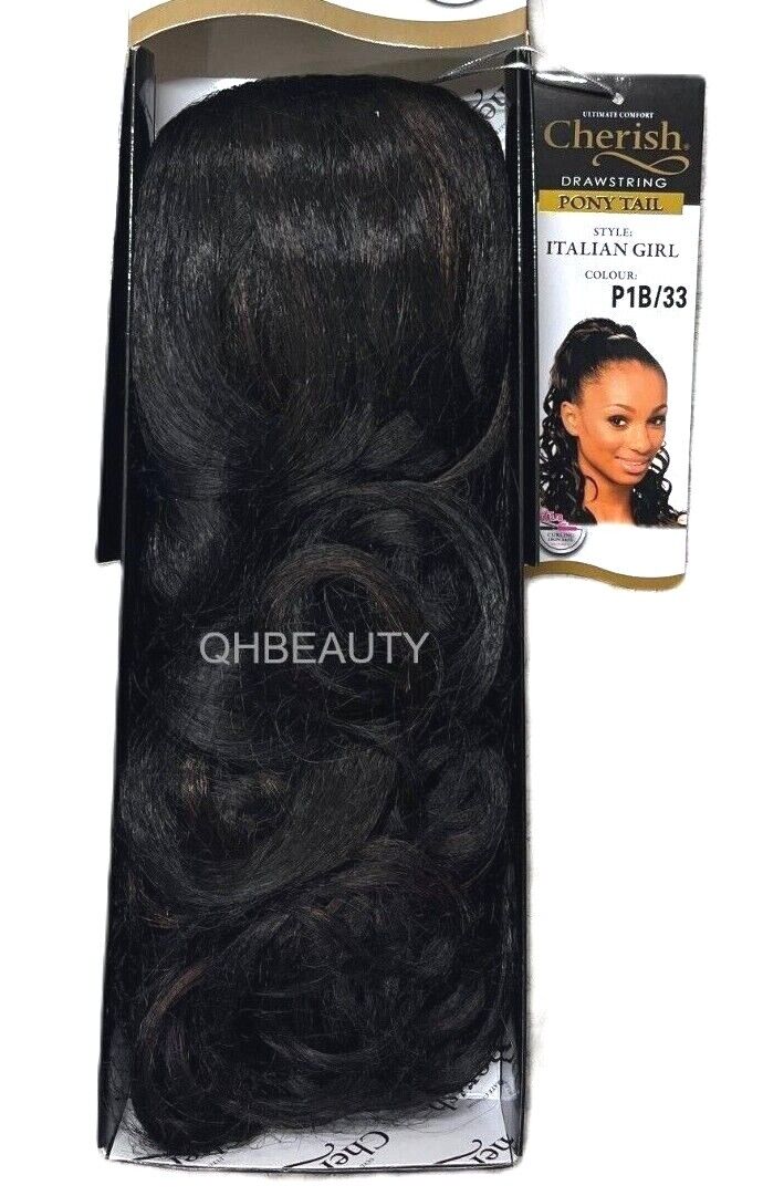 Cherish Synthetic Drawstring Long Curly Ponytail Hair Extension - ITALIAN GIRL