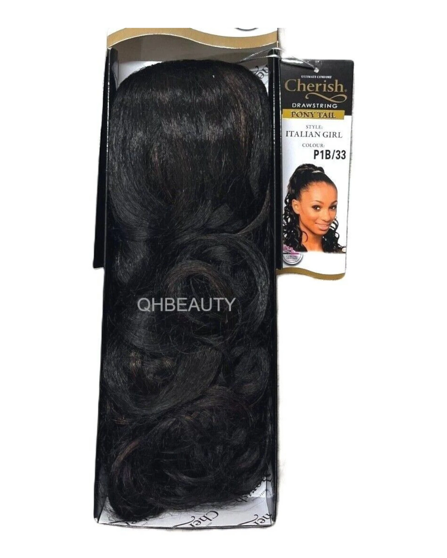 Cherish Synthetic Drawstring Long Curly Ponytail Hair Extension - ITALIAN GIRL