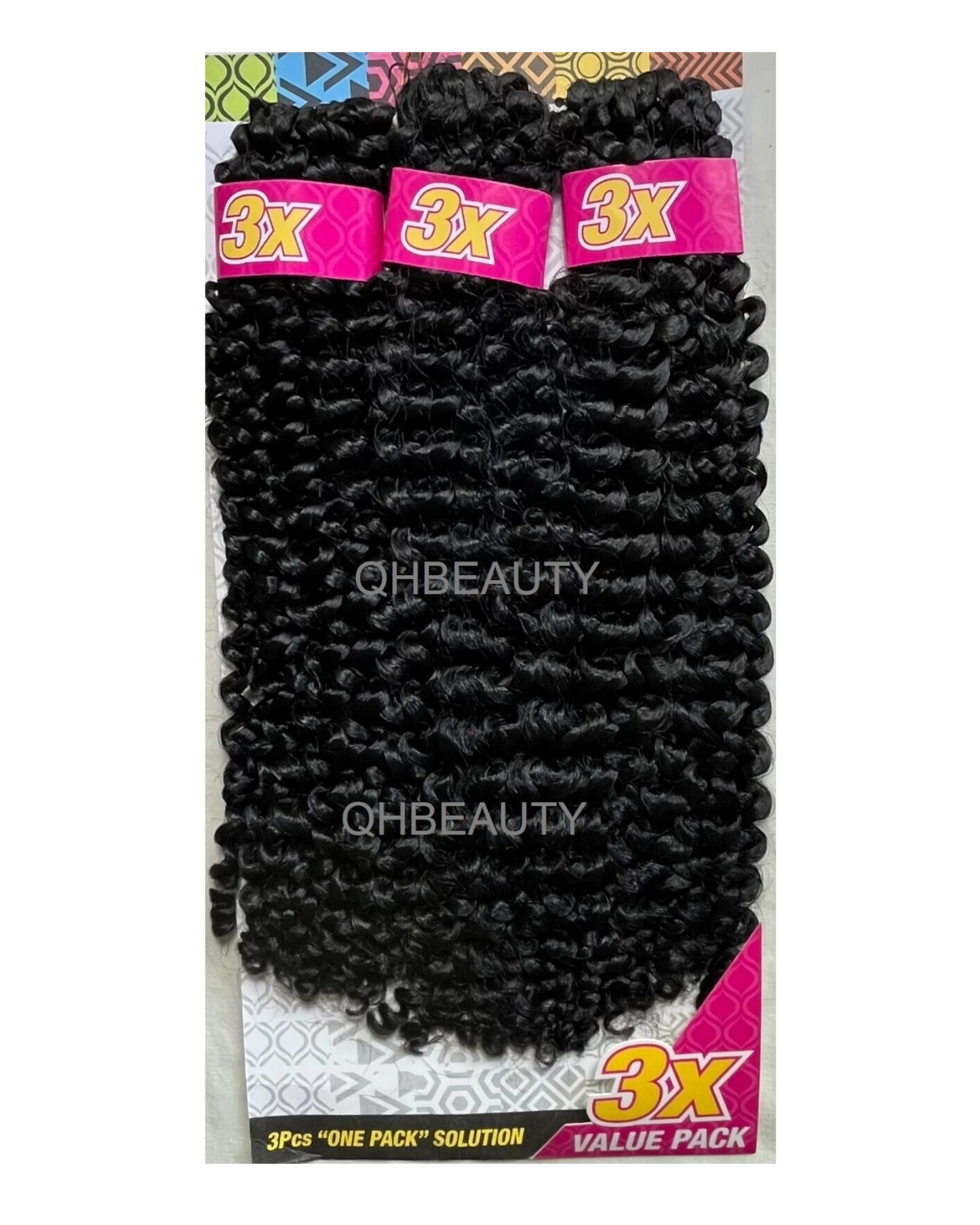 CHERISH SYNTHETIC CROCHET BRAID HAIR EXTENSION - 3 X WATER WAVE 14'' and 18''