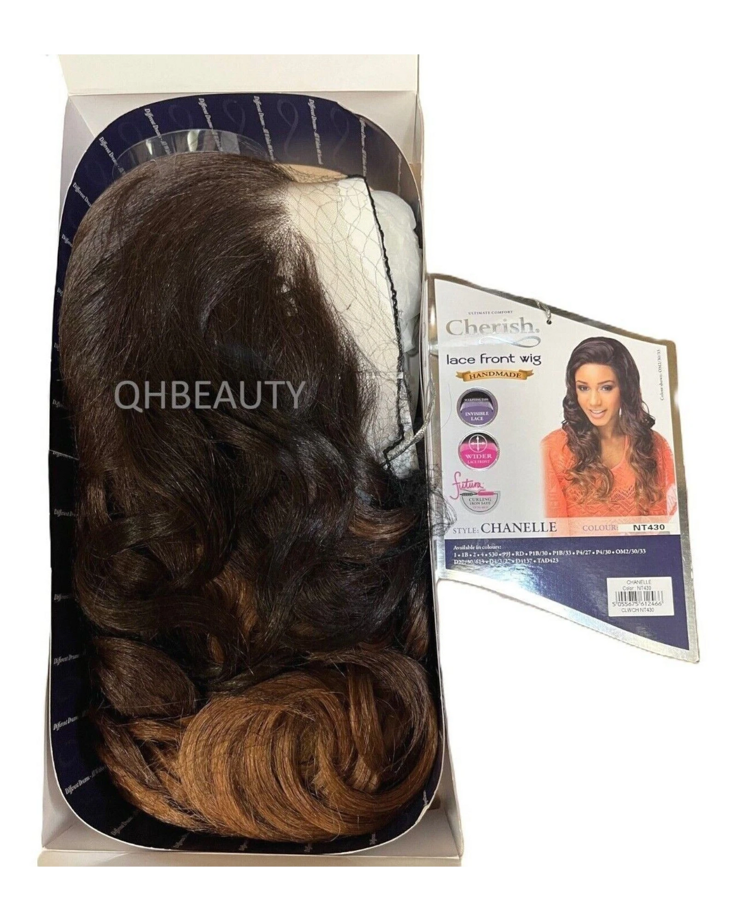 Cherish Synthetic Wider Lace Front Hand Made Long Curly Hair Wig - Chanelle