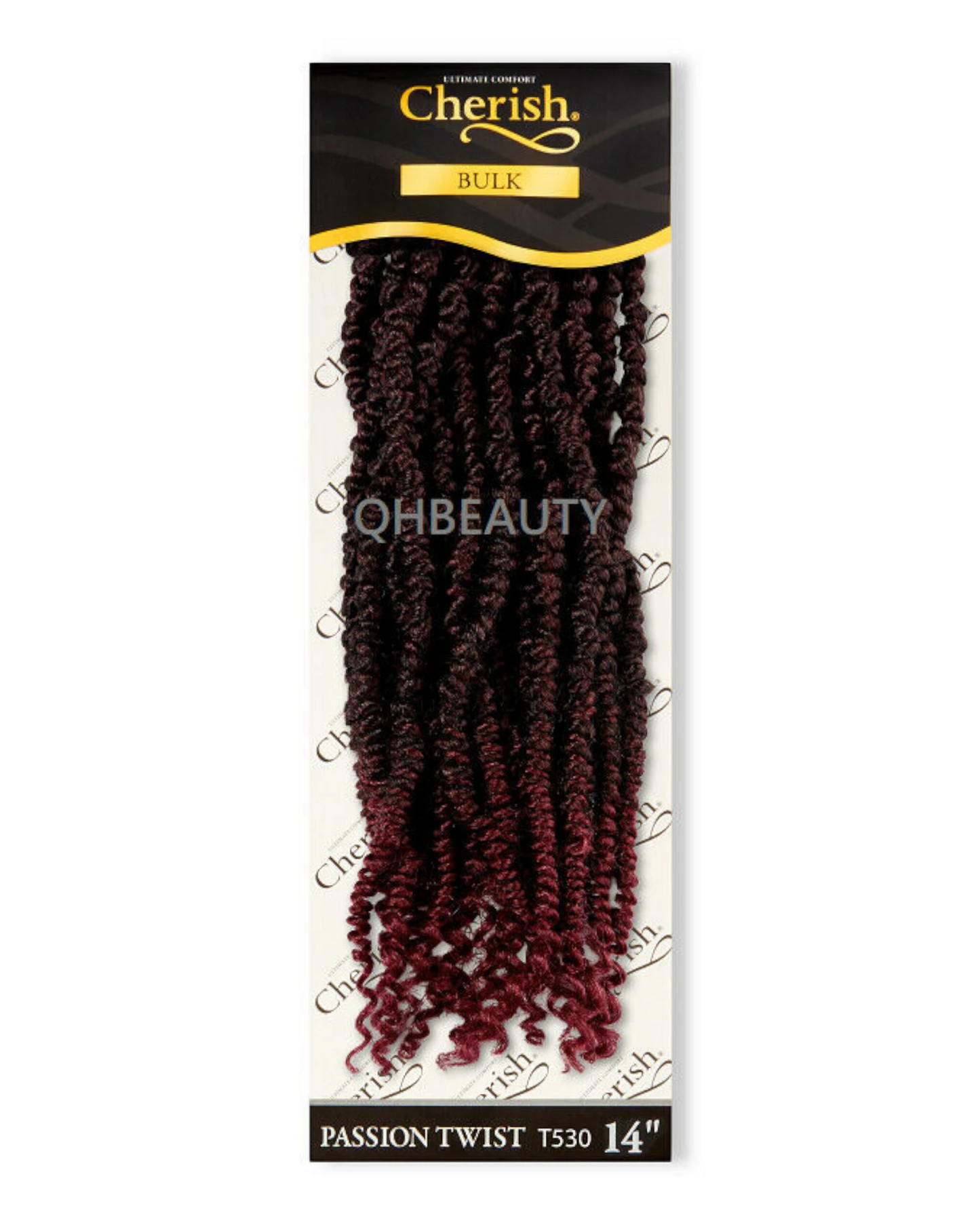 CHERISH SYNTHETIC PRE LOOPED BRAID CURLY HAIR EXTENSIONS - PASSION TWIST 14''