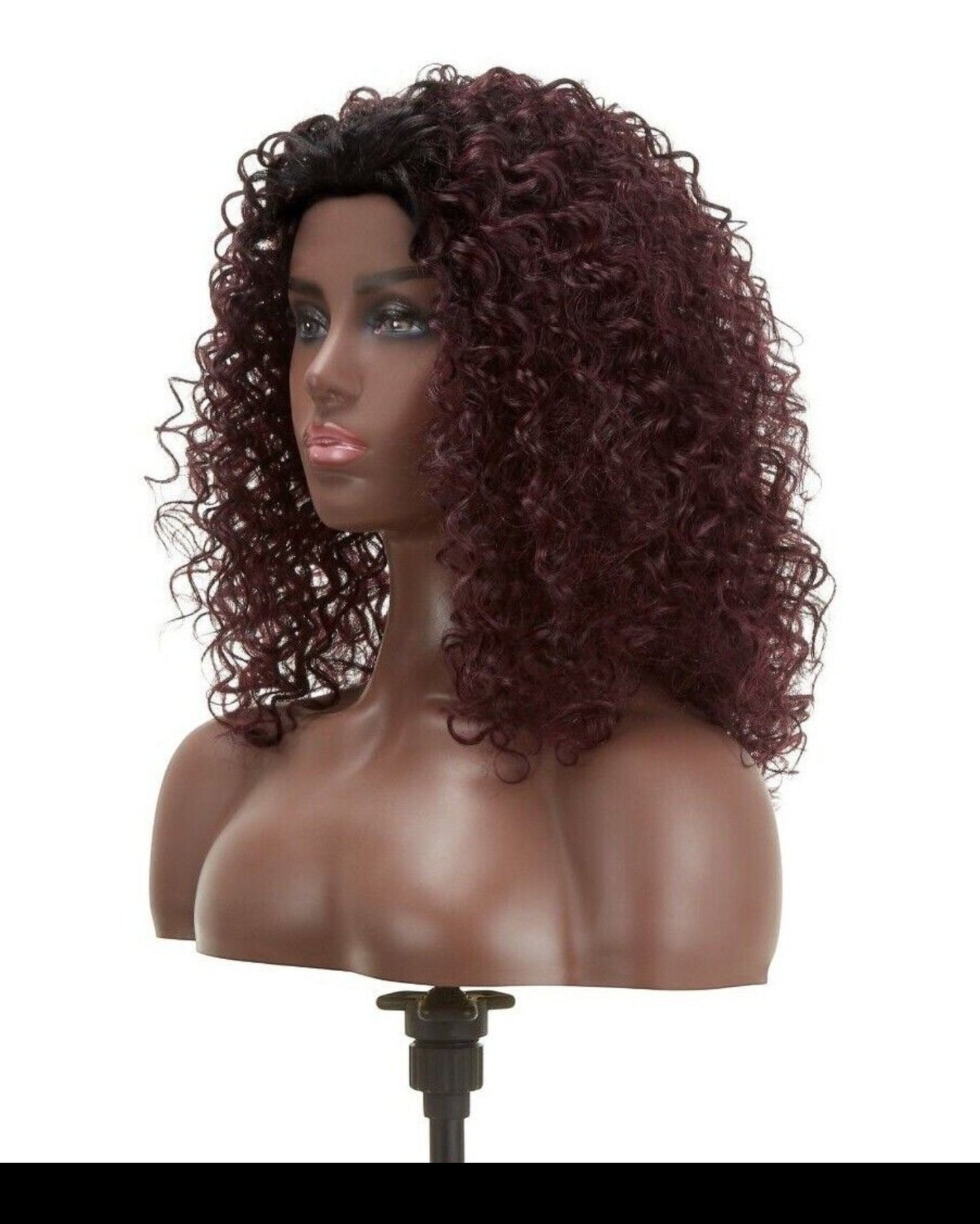 Impression Synthetic Natural Hairline Lace Front Curly Hair Wig - Asmara
