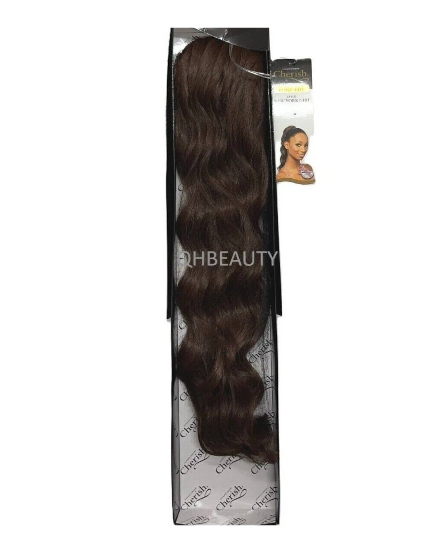 Cherish Synthetic Drawstring Long Curly Hair Extension Ponytail - New York Girl