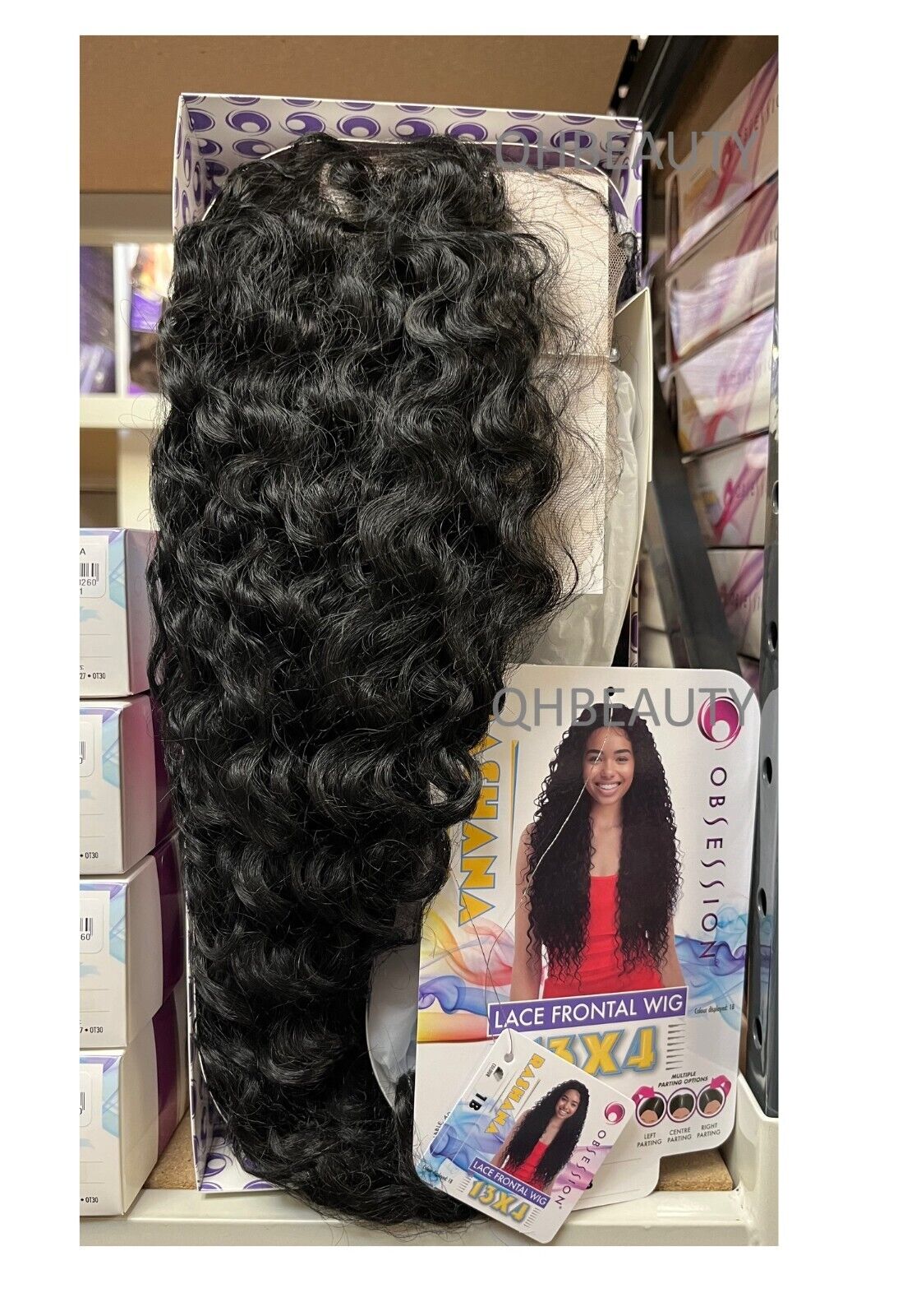 Obsession Synthetic Swiss HD 13x4 Lace Frontal Free Part Curly Hair Wig  RASHANA