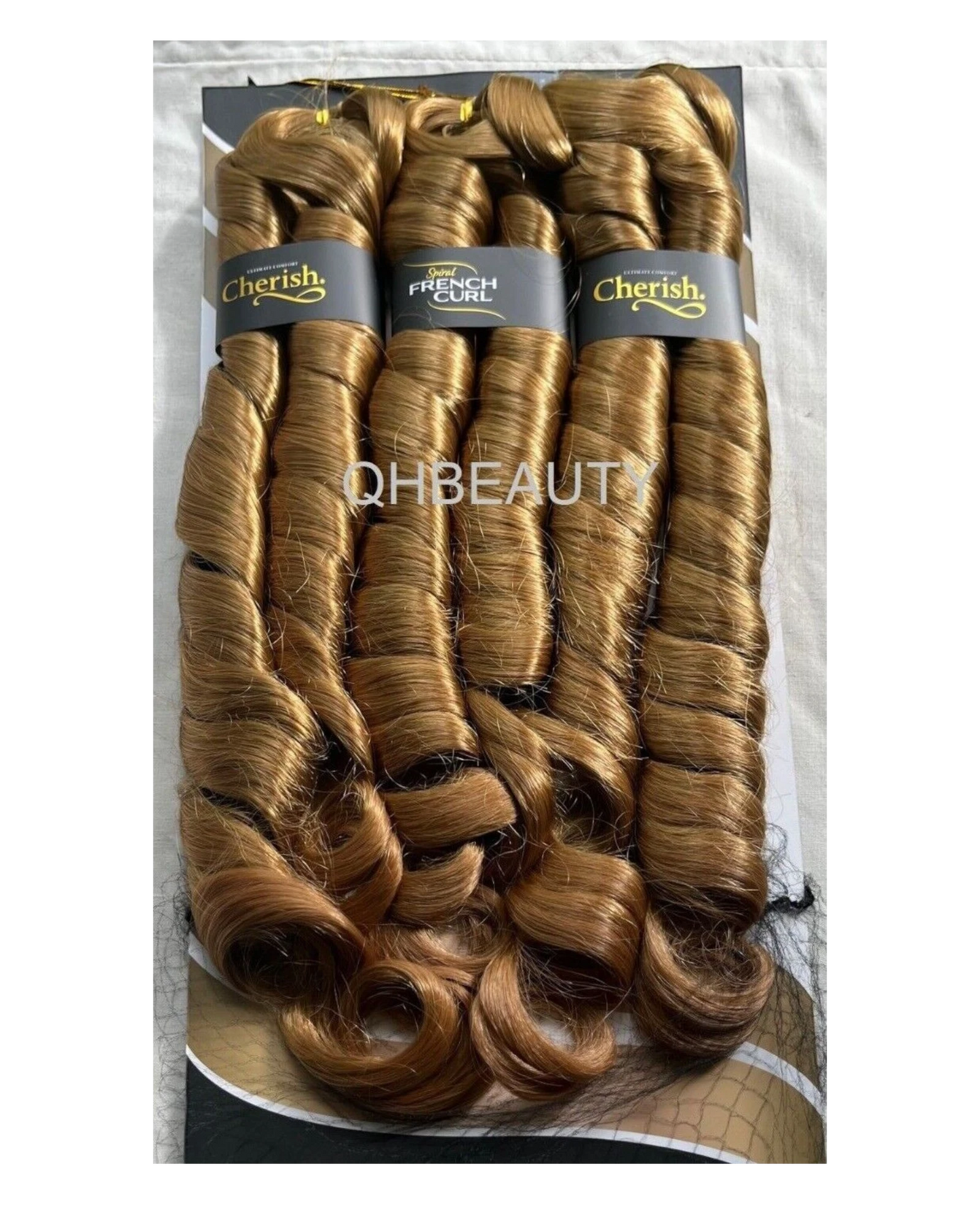 CHERISH SYNTHETIC CURLY HAIR EXTENSION BRAID - 3 x SPIRAL FRENCH CURL 28 INCHES