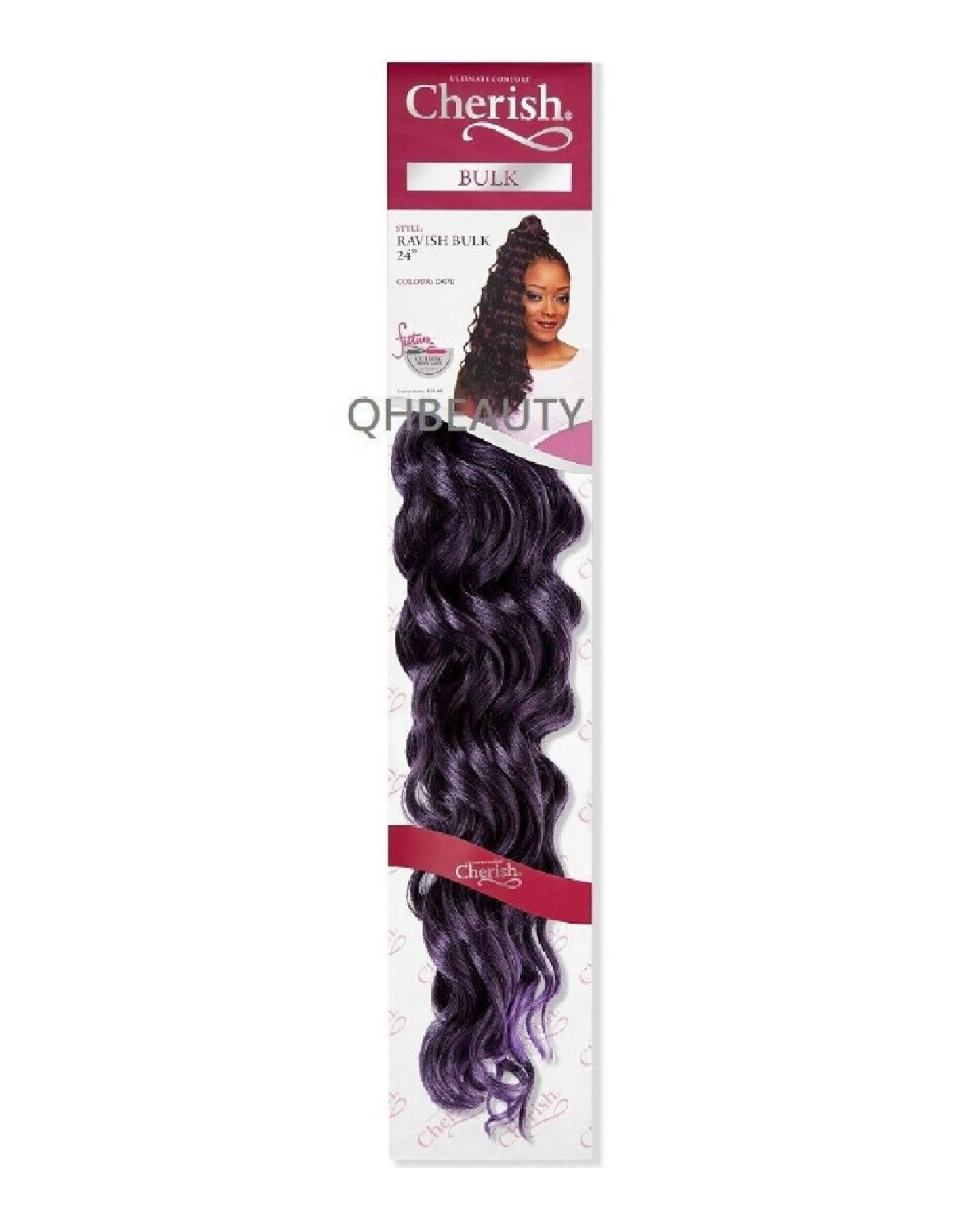 CHERISH SYNTHETIC CROCHET LONG CURLY HAIR EXTENSION BRAIDS - RAVISH 24 inch