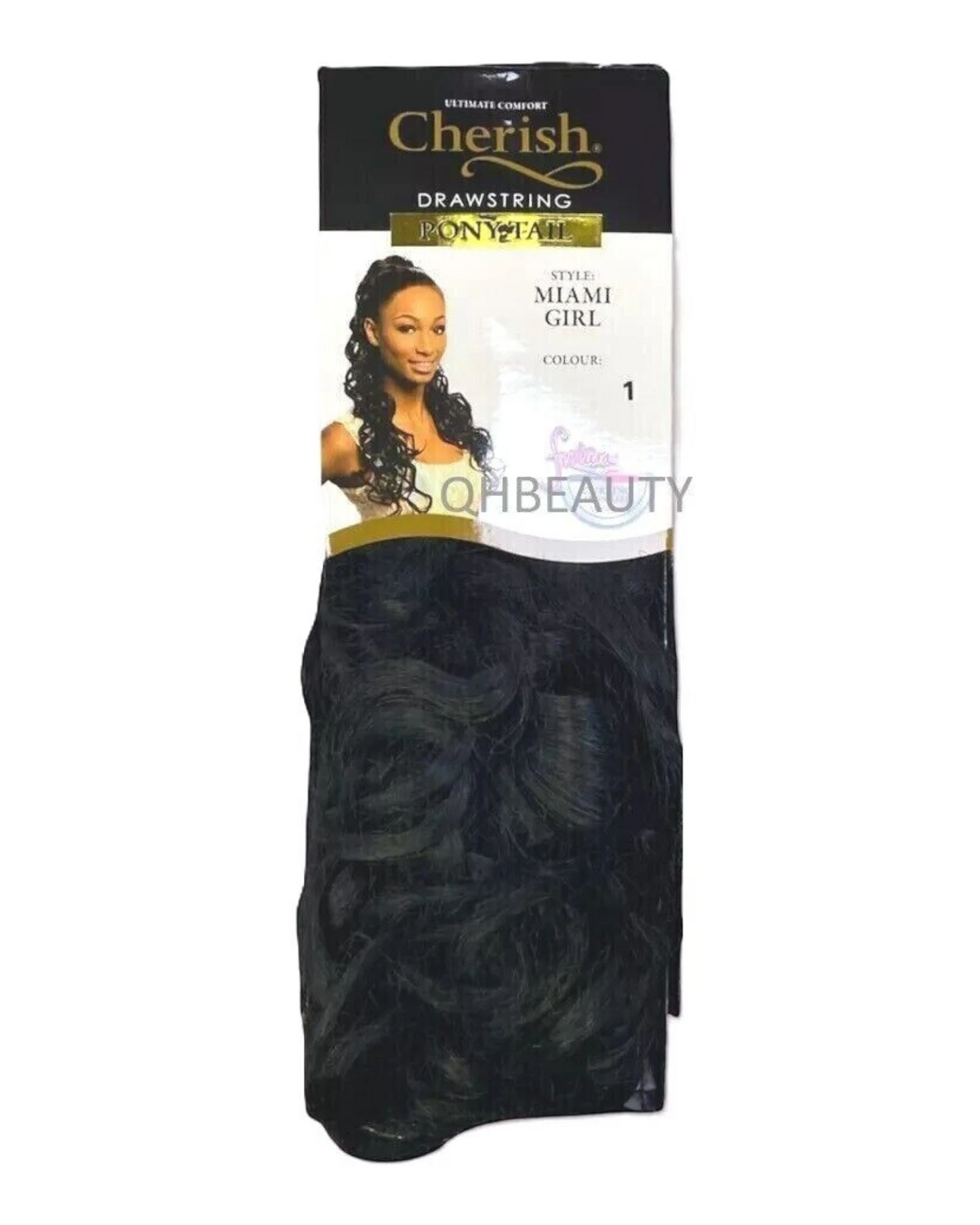 Cherish Synthetic Long Curly Drawstring Natural Hair Ponytail - Miami Girl