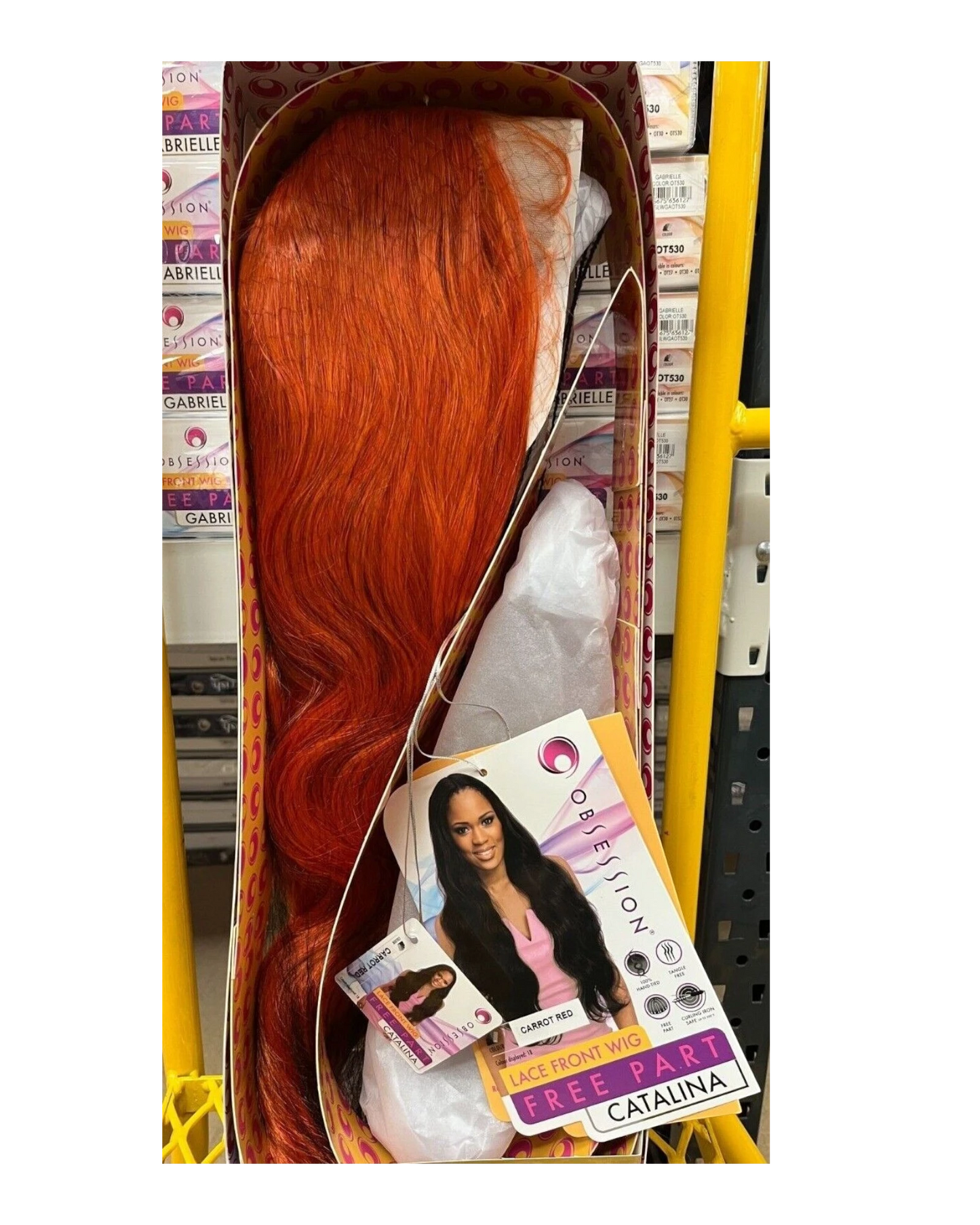 Obsession Synthetic Lace Front Free Part Natural Curly Hair Wig 402 - CATALINA