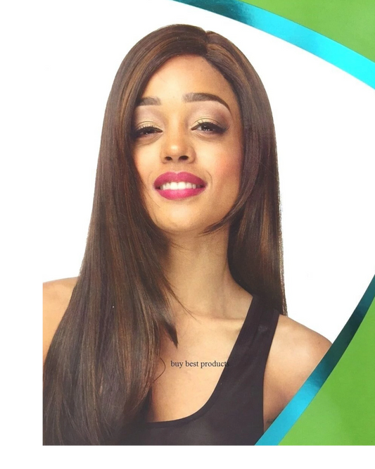 Impression Synthetic Invisible Part Long Straight Lace Front Hair Wig - Destiny