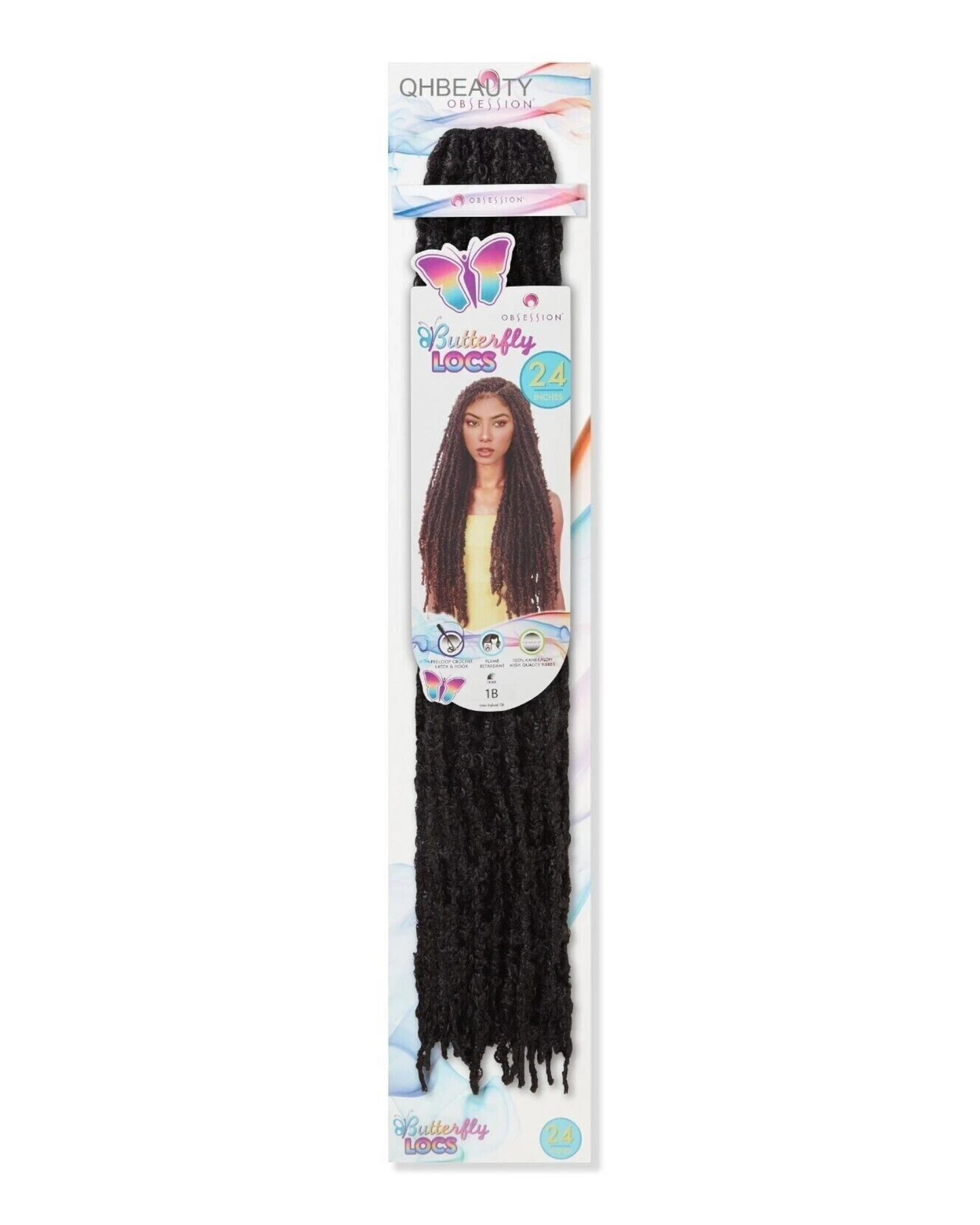 OBSESSION SYNTHETIC CROCHET HAIR EXTENSION PRE LOOP BRAID - BUTTERFLY LOC 24''