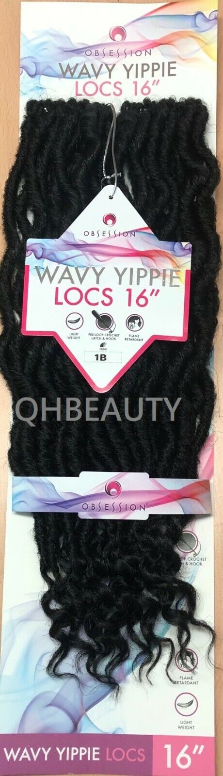 Obsession Synthetic Crochet Braid Hair Extension - Wavy Yippie Locs 16 INCH