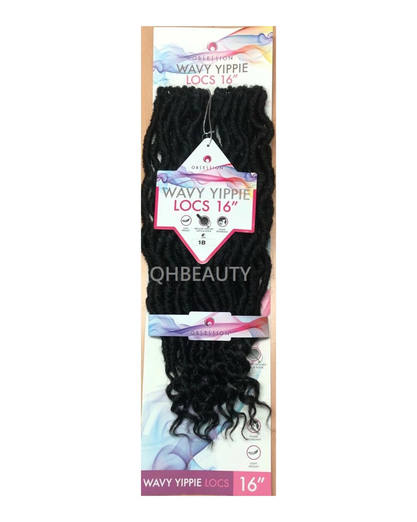 Obsession Synthetic Crochet Braid Hair Extension - Wavy Yippie Locs 16 INCH