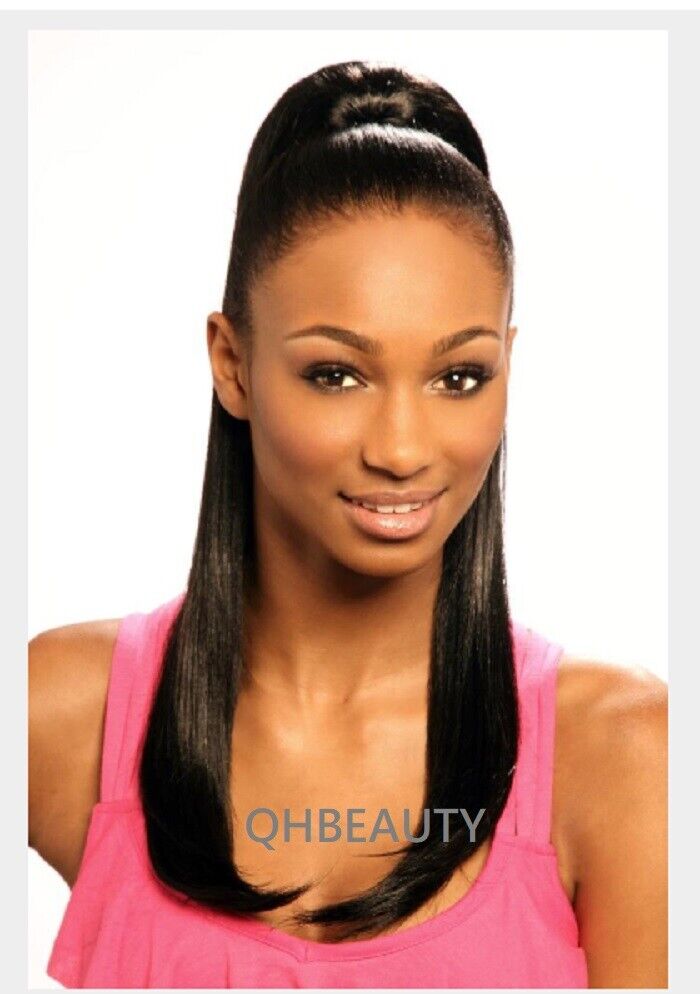 Cherish Synthetic Straight Drawstring Long Natural Ponytail - Amsterdam Girl