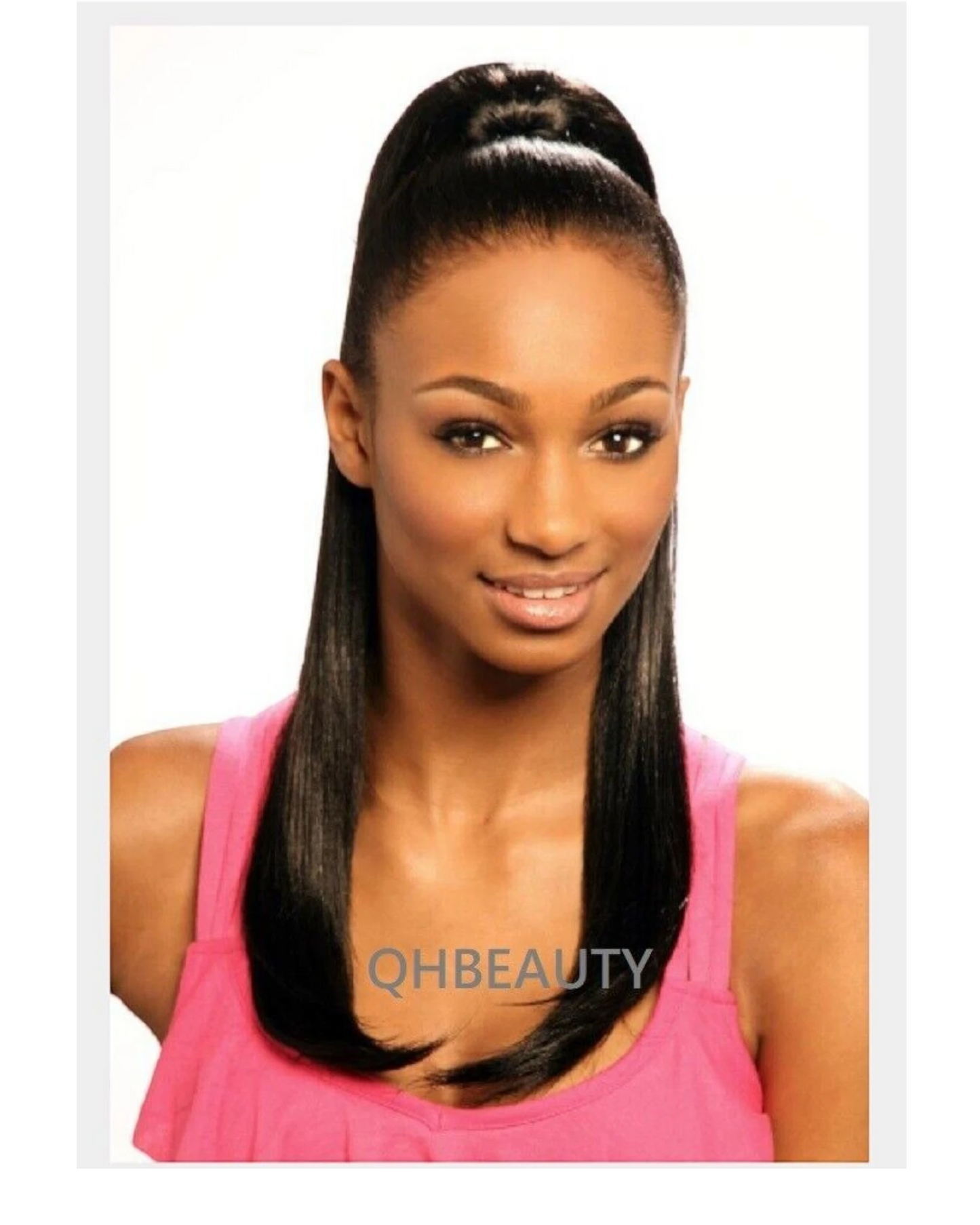 Cherish Synthetic Straight Drawstring Long Natural Ponytail - Amsterdam Girl