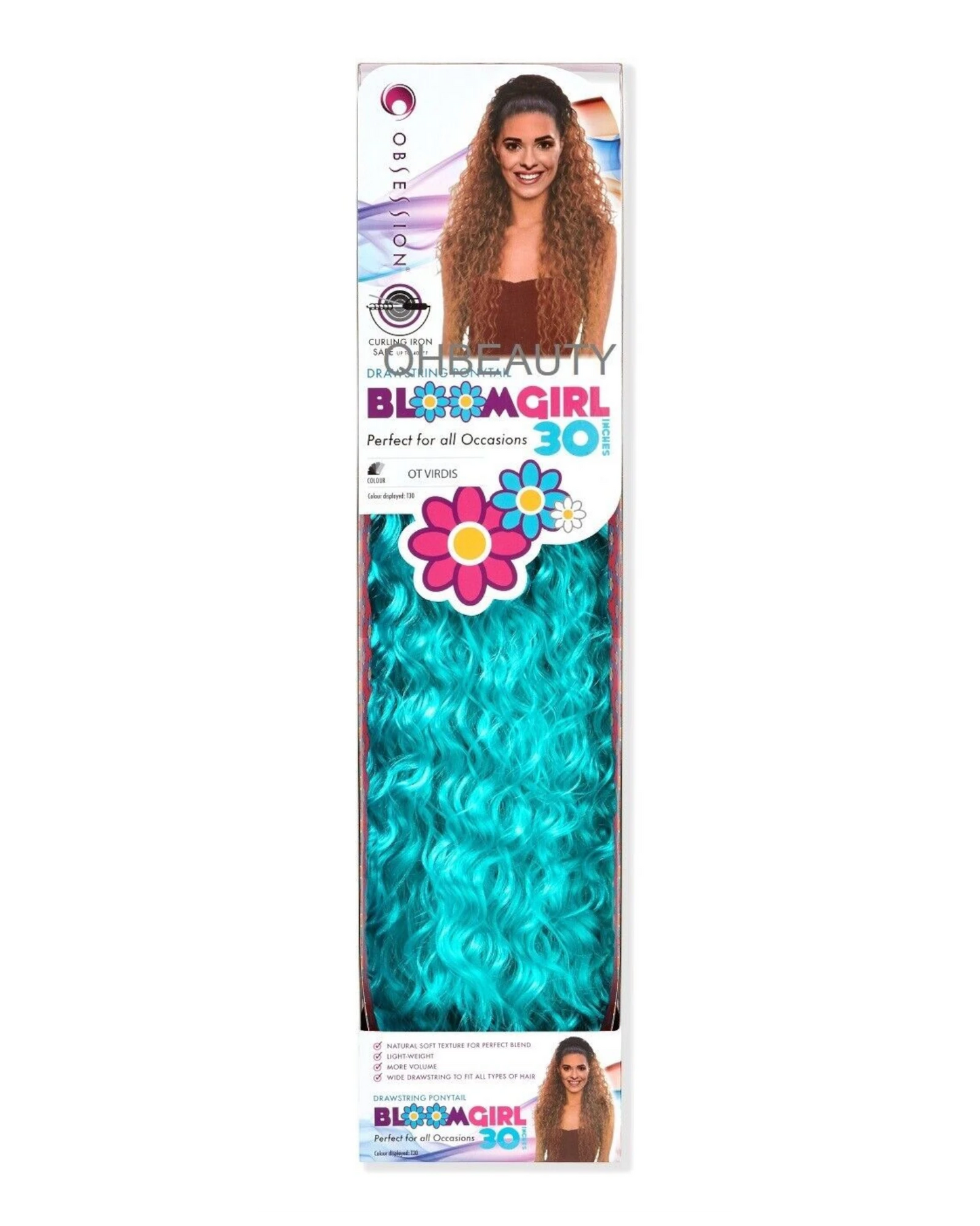 OBSESSION SYNTHETIC DRAWSTRING CURLY LONG HAIR PONYTAIL - BLOOM GIRL 20''  30''