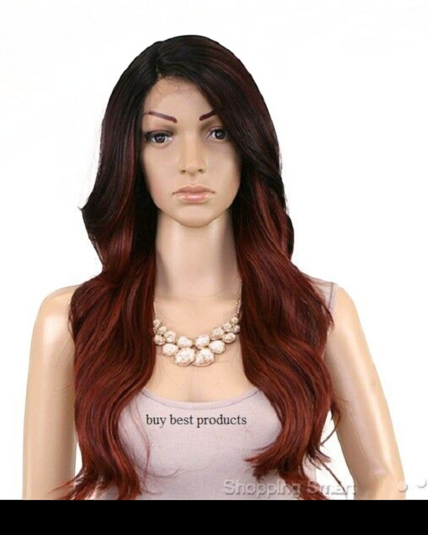 FreeTress Equal Synthetic Brazilian Natural L Part Lace Front Hair Wig - Danity