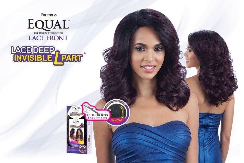 FREETRESS SYNTHETIC EQUAL LACE FRONT DEEP INVISIBLE L PART HAIR WIG - LEANNA