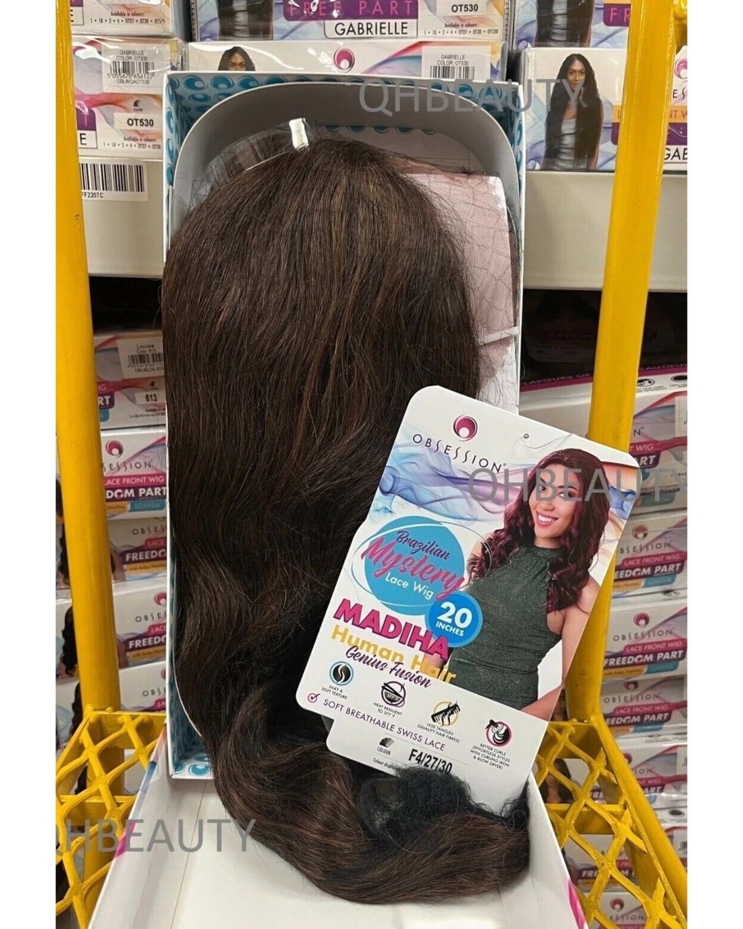OBSESSION BRAZILIAN MYSTERY GENIUS FUSION HUMAN HAIR SWISS LACE WIG - MADIHA 20