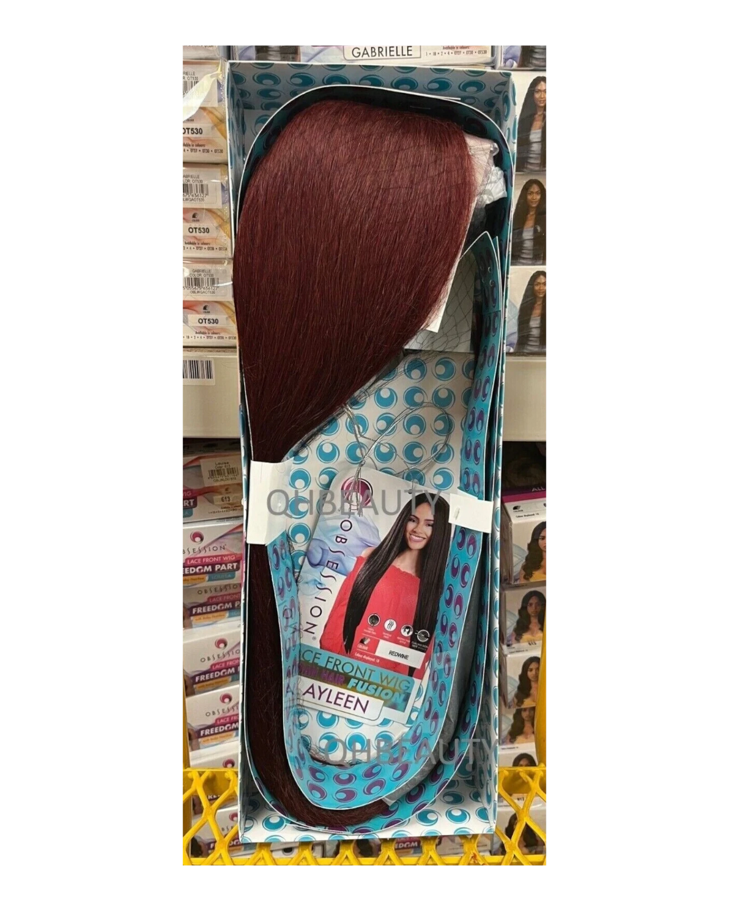 OBSESSION LACE FRONT HUMAN HAIR FUSION NATURAL TEXTURE & WAVE HAIR WIG - AYLEEN