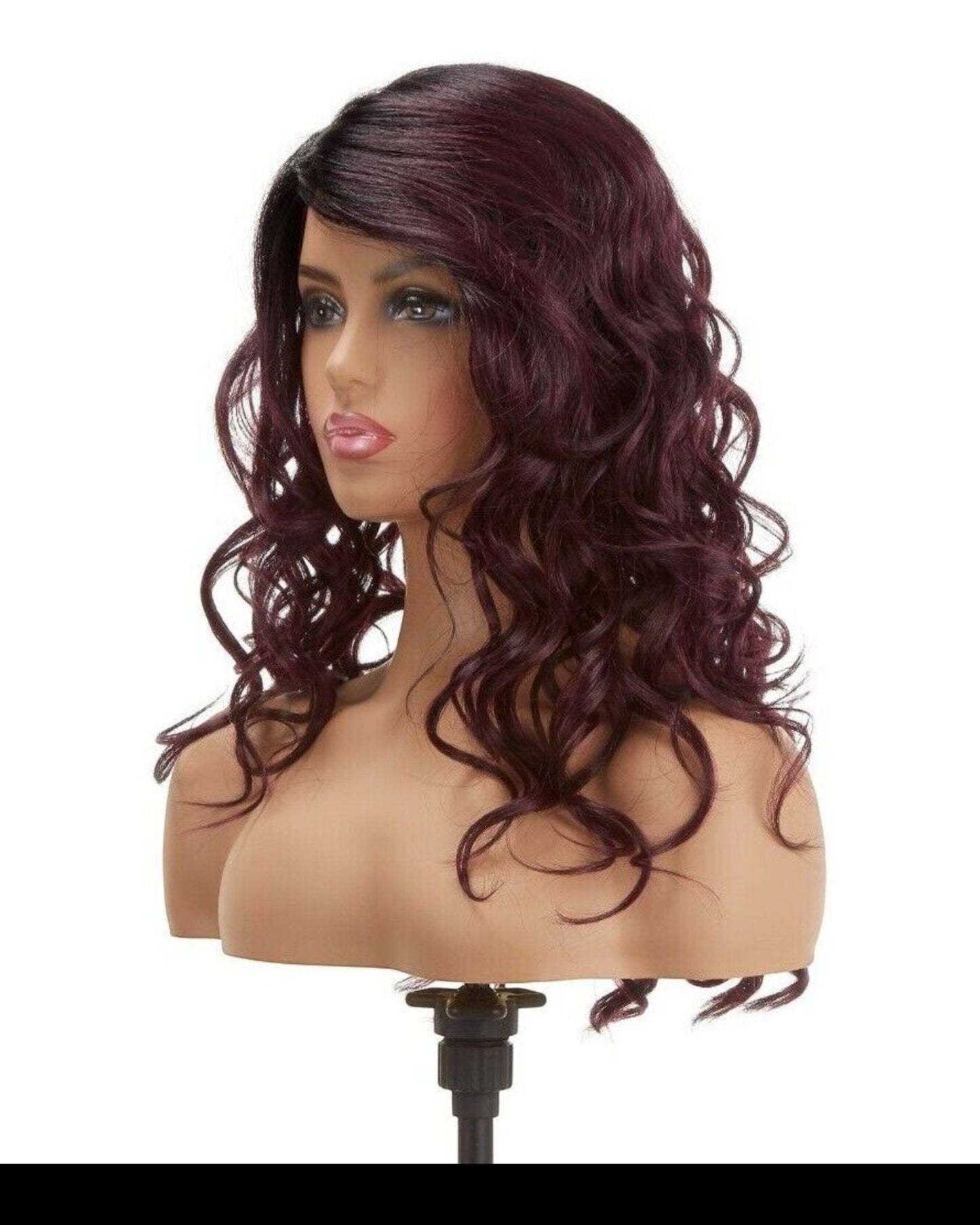 Impression Synthetic Invisible Part Lace Front Long Curly Hair Wig Alexis